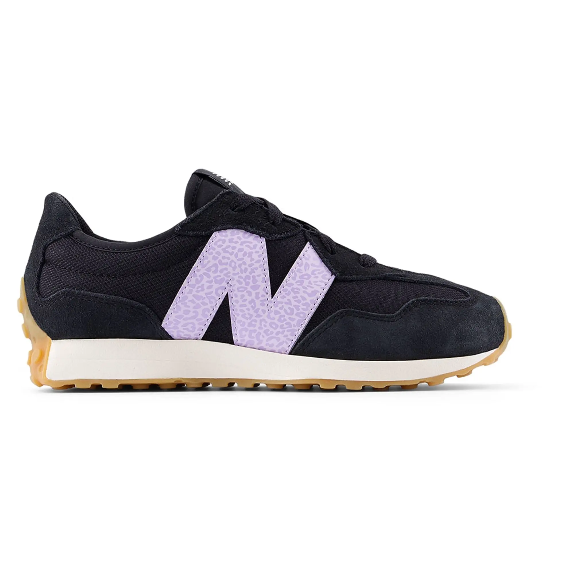 New Balance Kids' 327 LACE in Purple/Black Synthetic