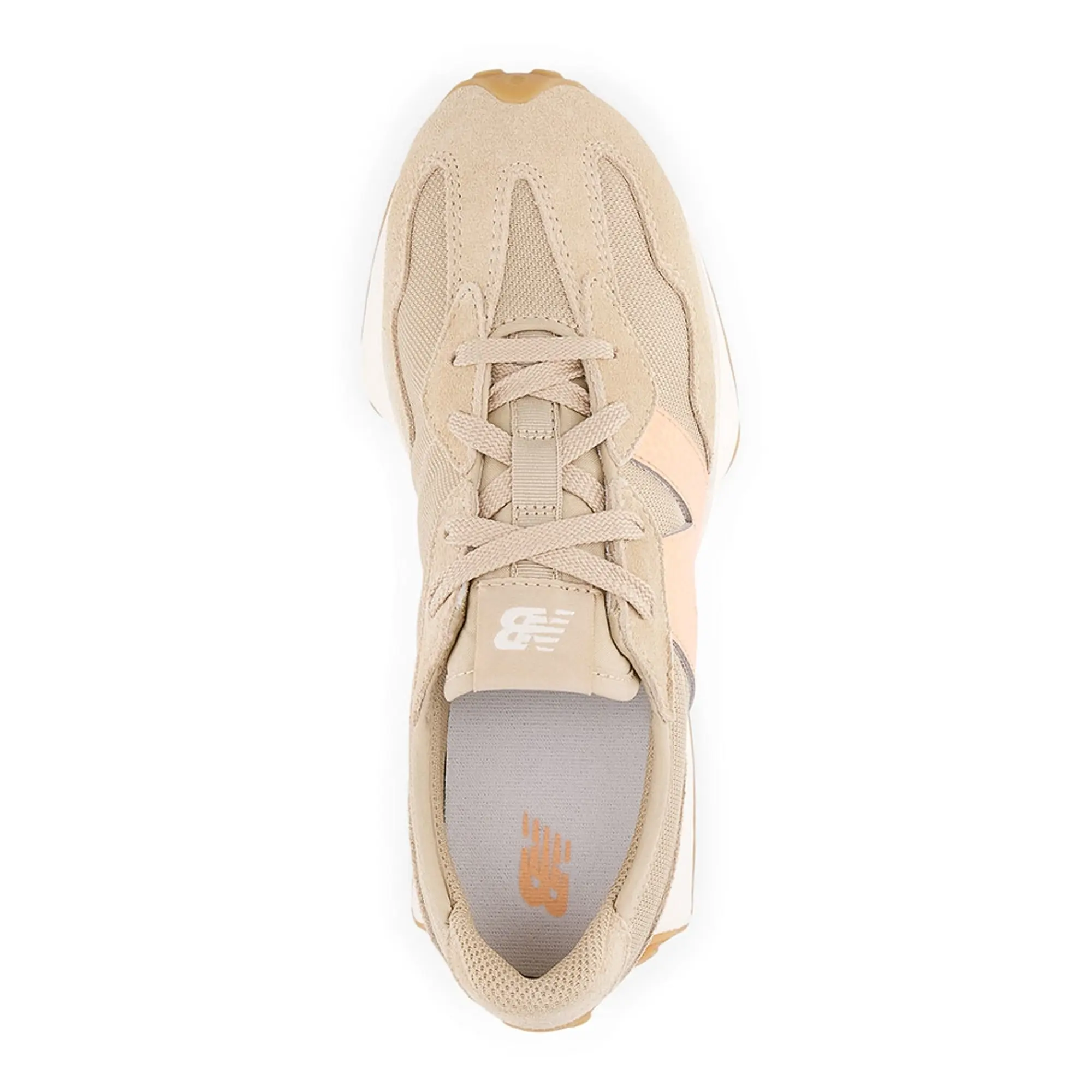 New Balance Kids' 327 LACE in Orange/Beige Synthetic