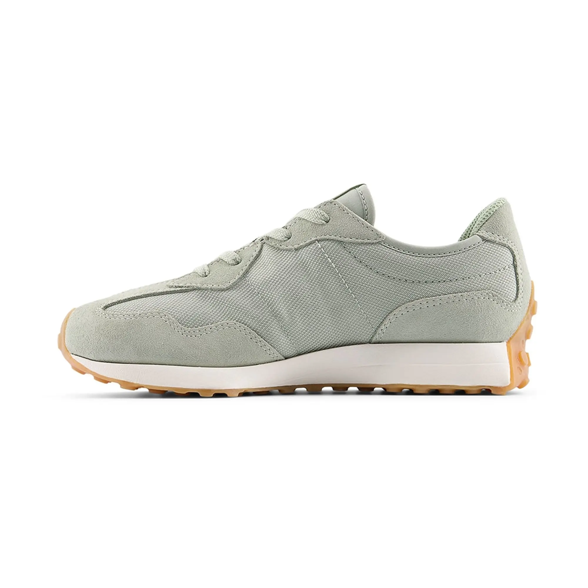 New Balance Kids' 327 LACE in Pink/Green Synthetic