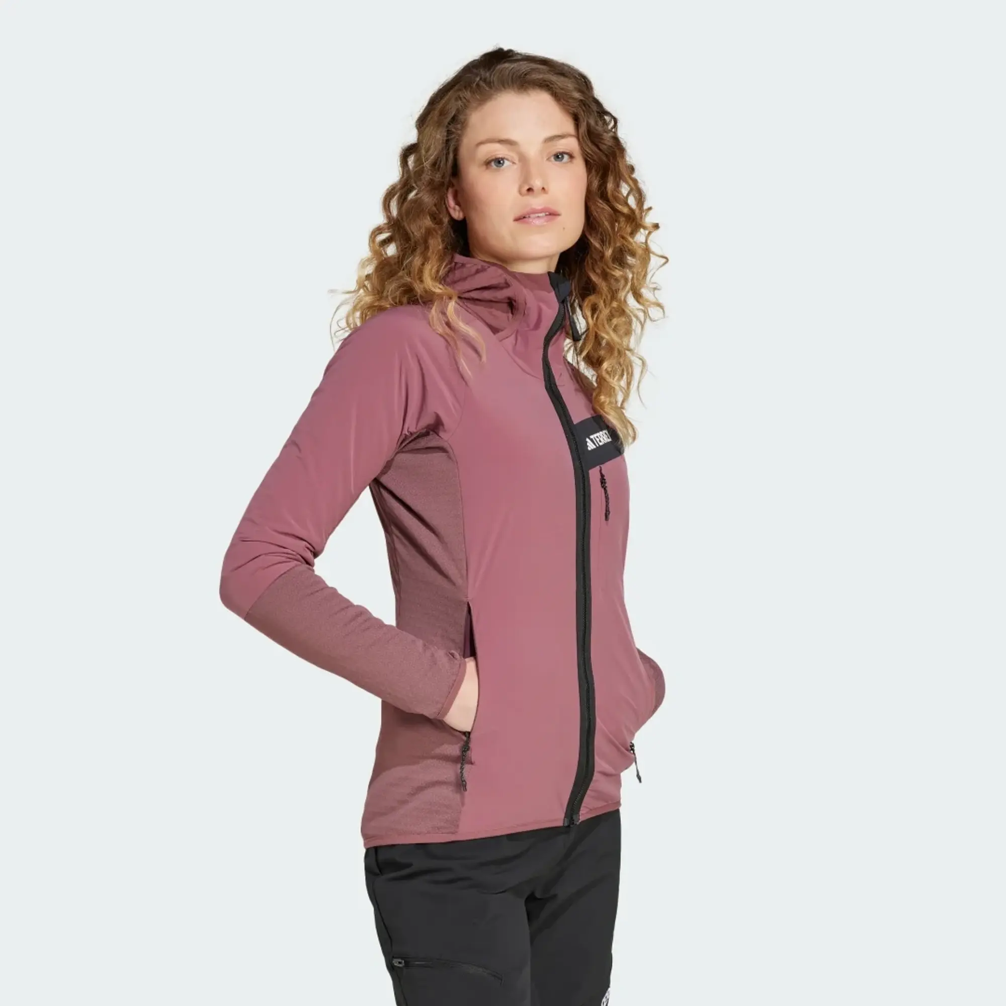 adidas Terrex Techrock Hooded Wind Fleece Jacket
