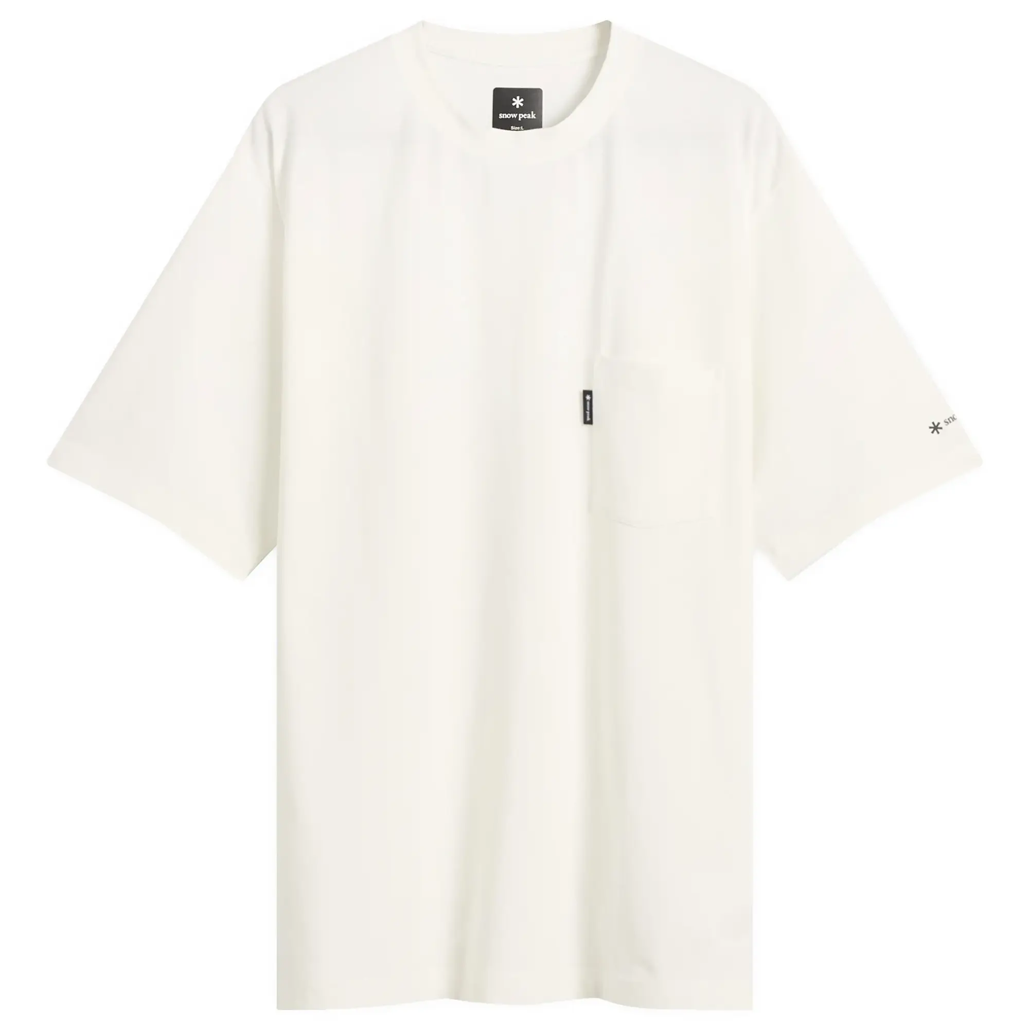Snow Peak Men's Pocket T-Shirt Off White