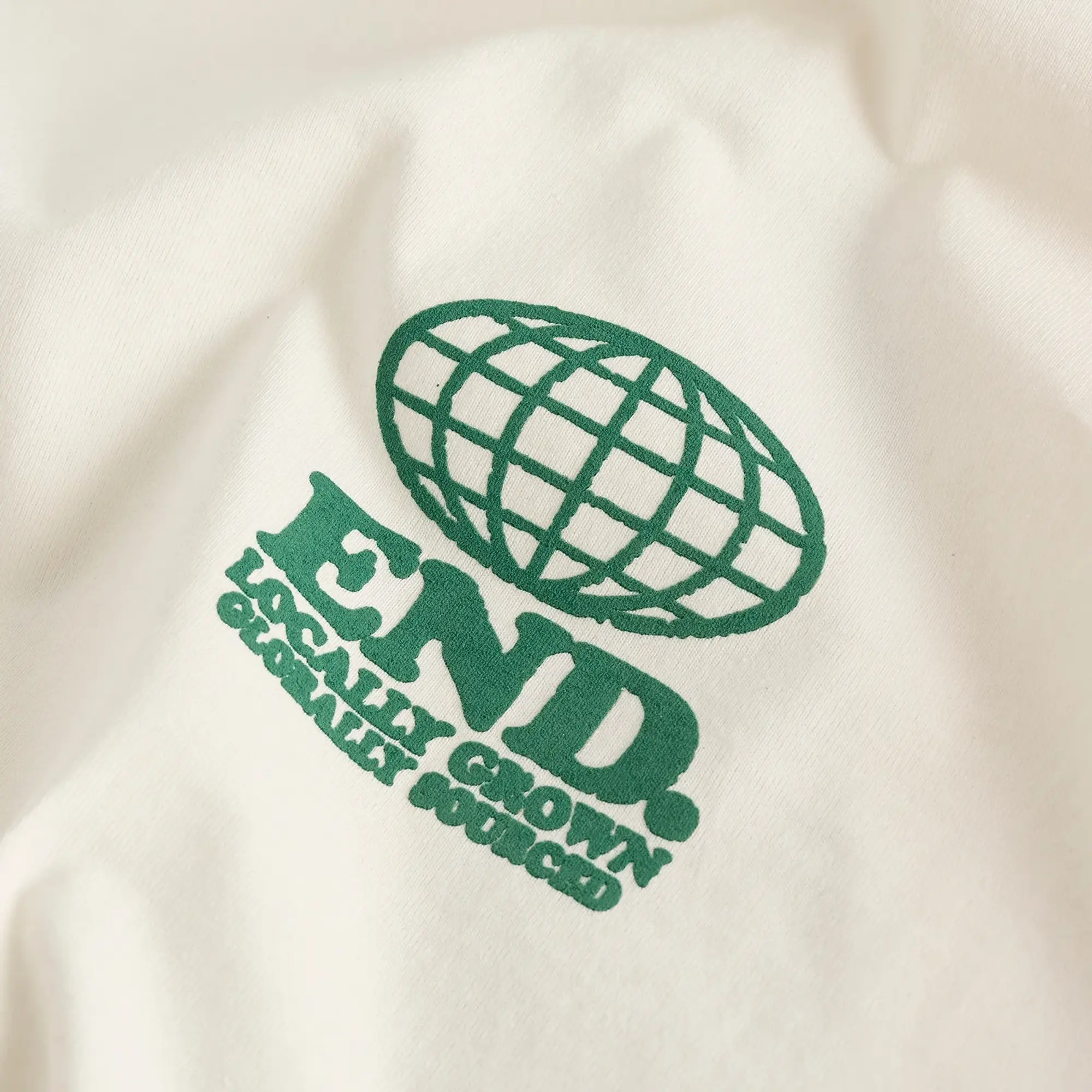 END. Locally Grown T-Shirt Ecru
