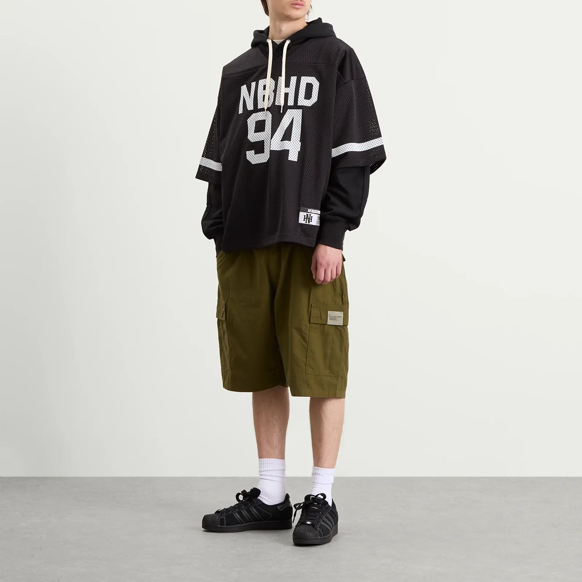 Neighborhood Men's BDU Cargo Shorts Olive Drab