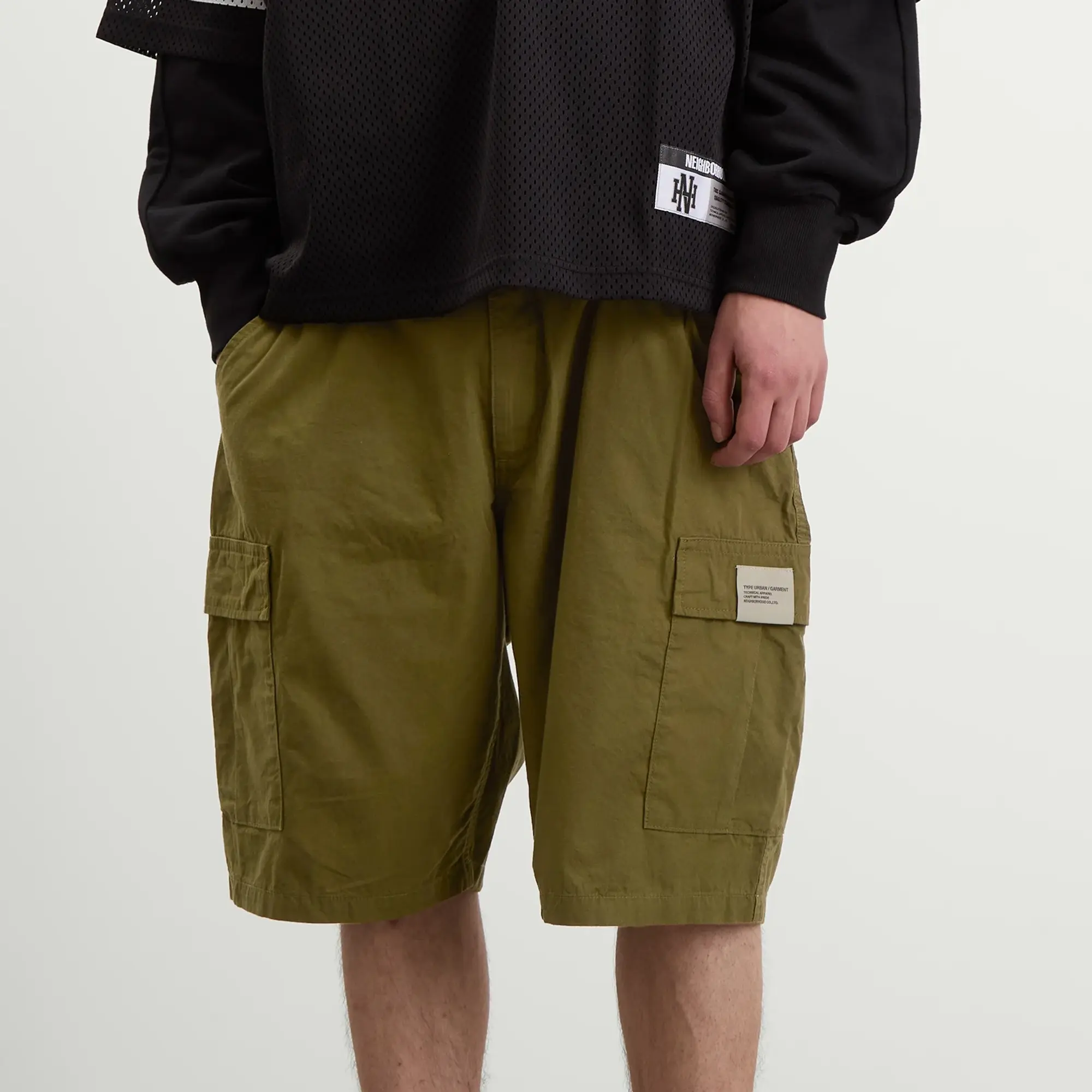 Neighborhood Men's BDU Cargo Shorts Olive Drab