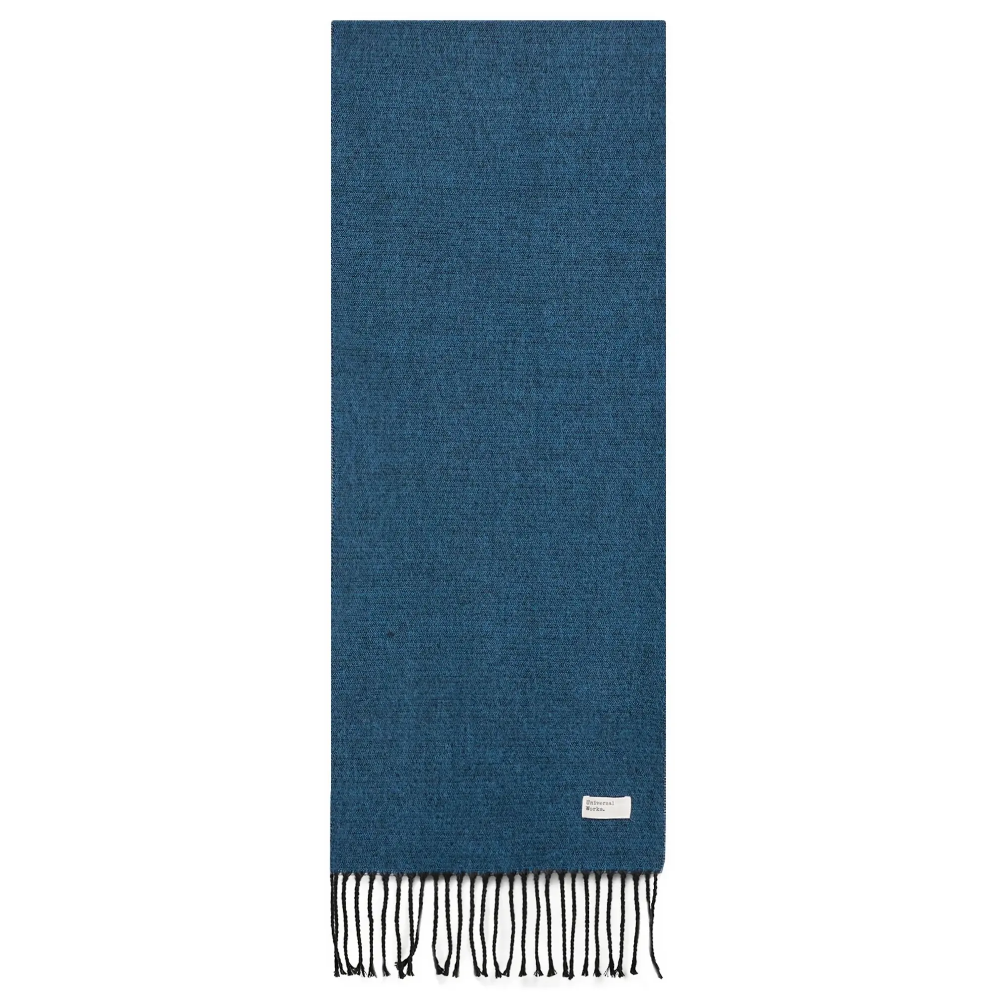 Universal Works Men's Double Sided Scarf Light Blue/Brown