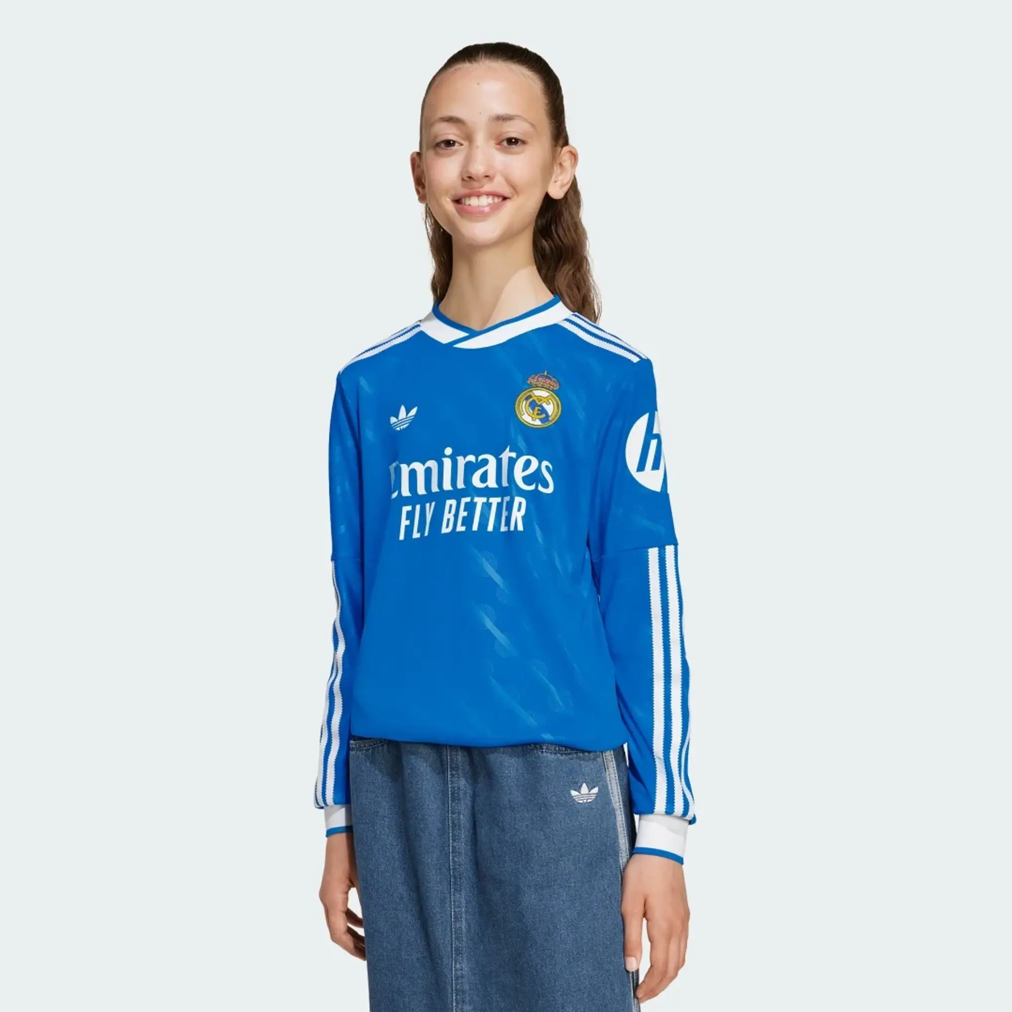 adidas Real Madrid 25/26 Long Sleeve Third Jersey Kids