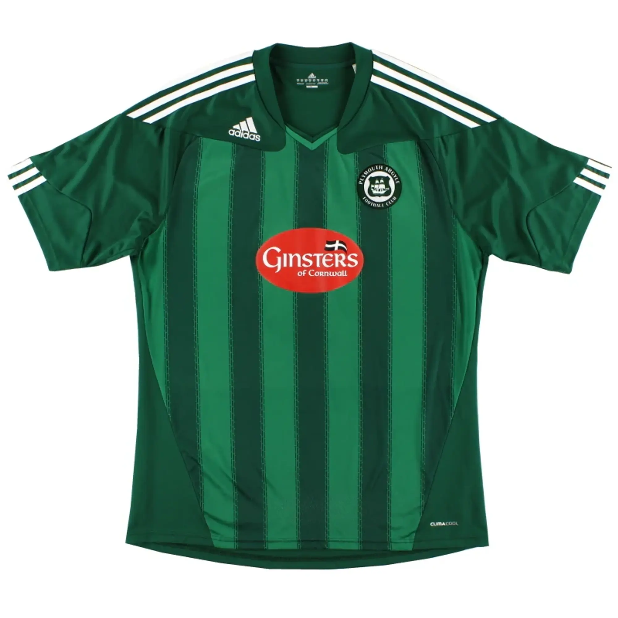 2010-11 Plymouth adidas Home Shirt M - Plymouth Argyle / Excellent 
