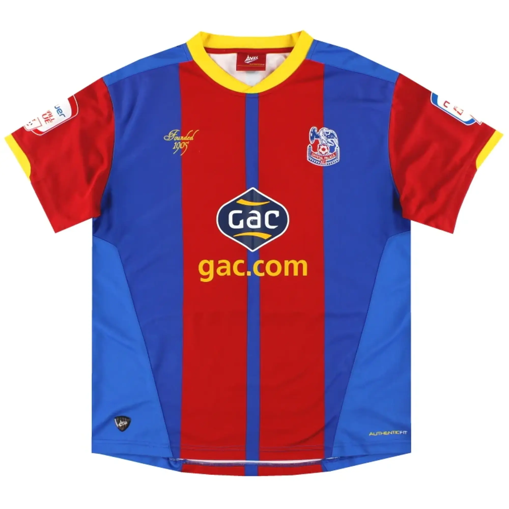 2012-13 Crystal Palace Avec Home Shirt XXL - Crystal Palace / Excellent 