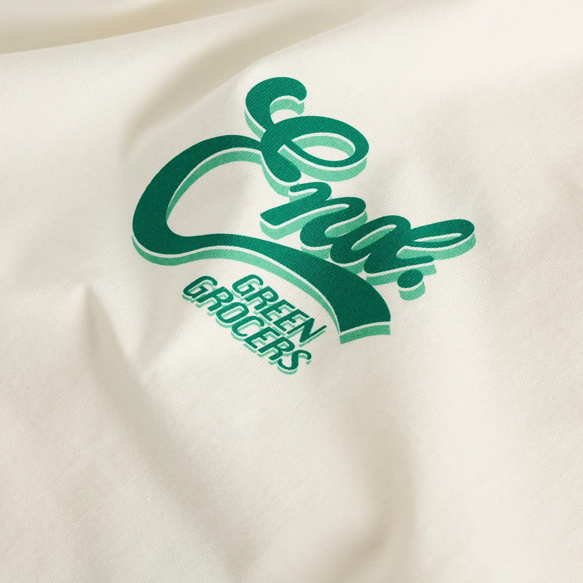 END. Outdoor Sign T-Shirt Ecru