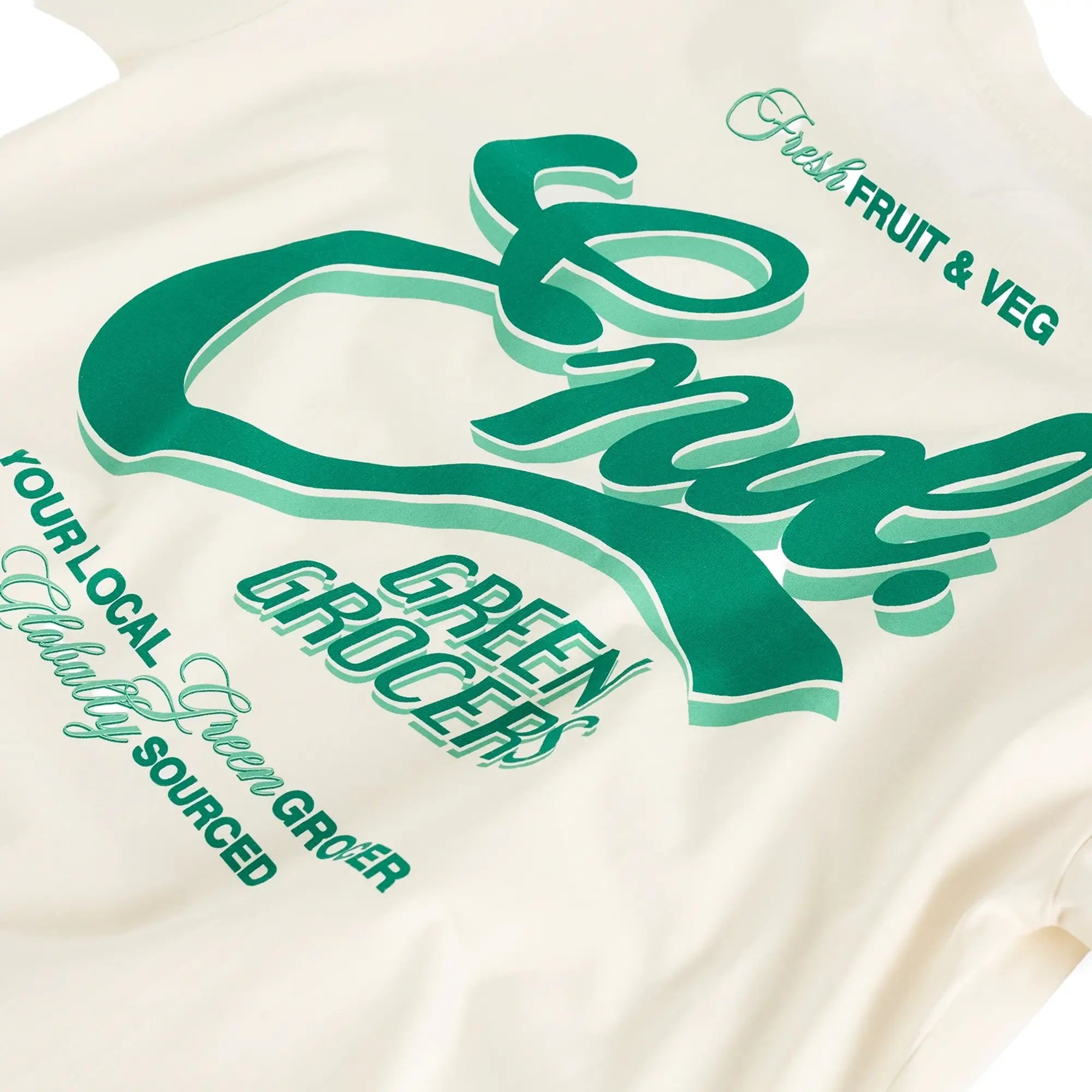 END. Outdoor Sign T-Shirt Ecru