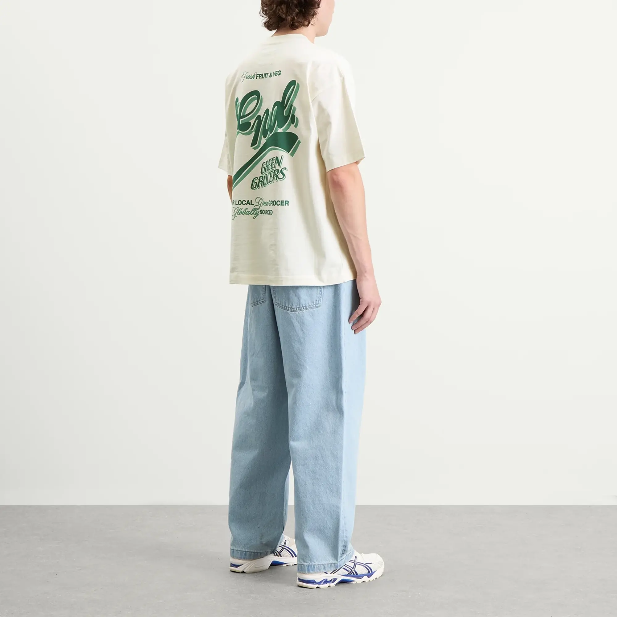 END. Outdoor Sign T-Shirt Ecru