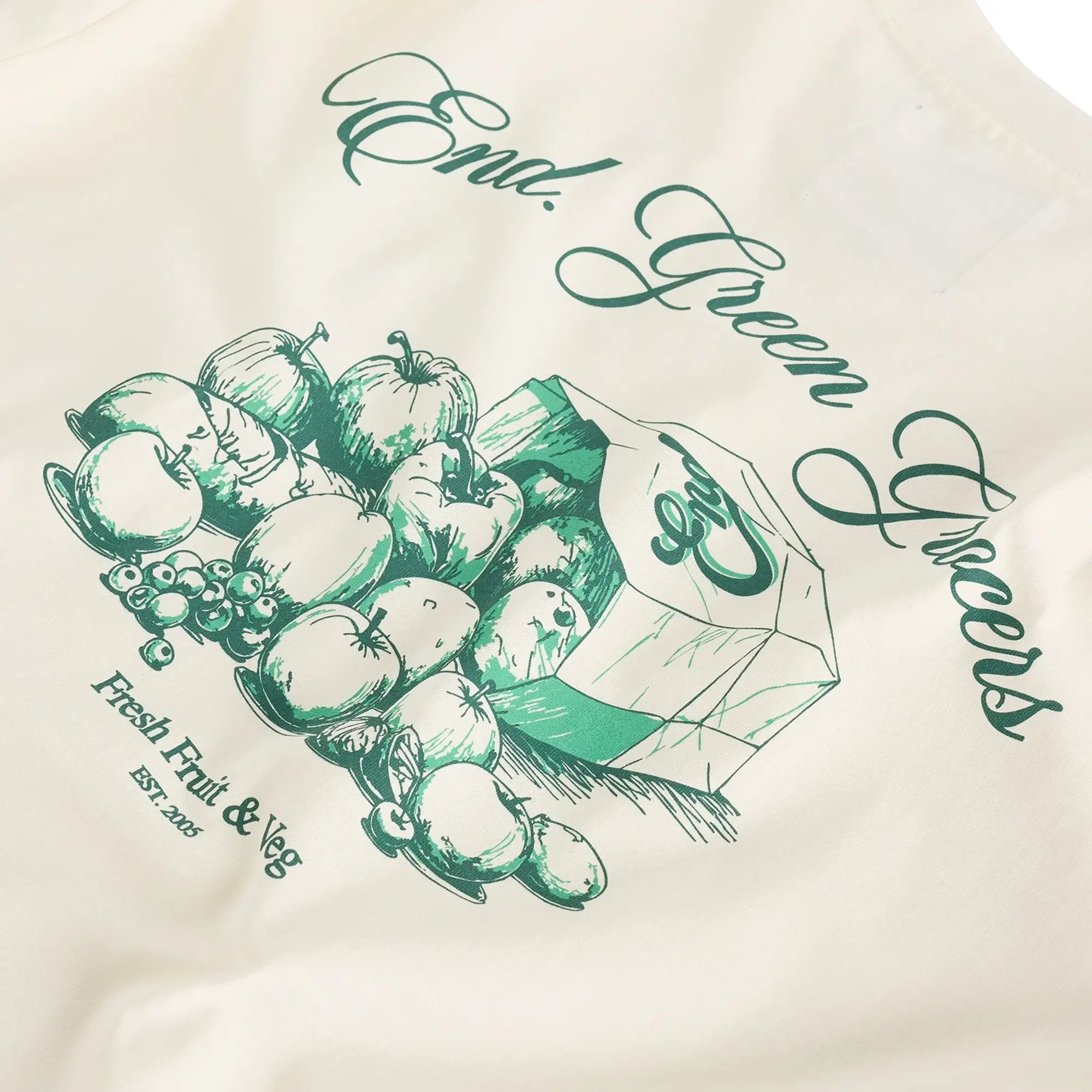 END. Fresh Produce T-Shirt Ecru