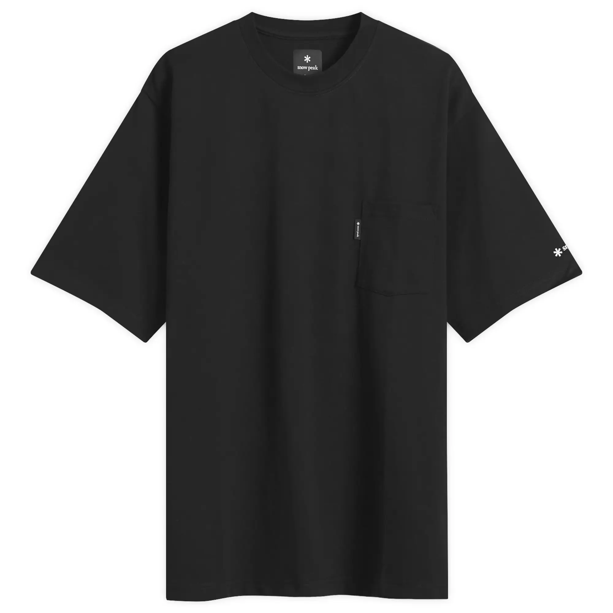 Snow Peak Men's Pocket T-Shirt Black