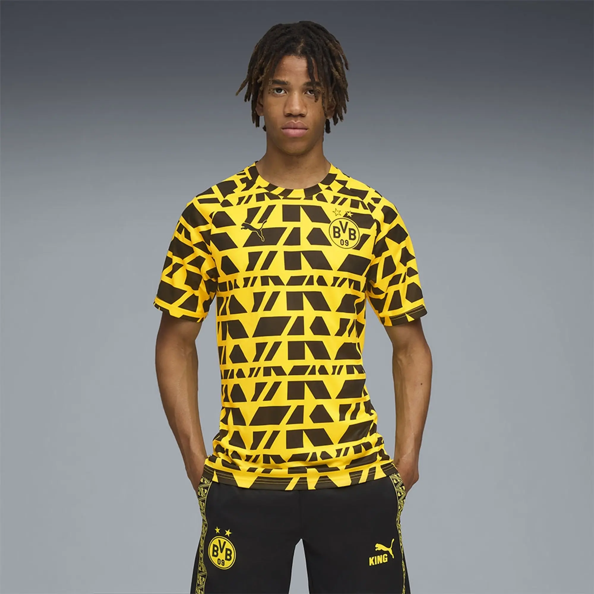 Puma Bvb Borussia Dortmund 25/26 Pre Match Short Sleeve T-shirt