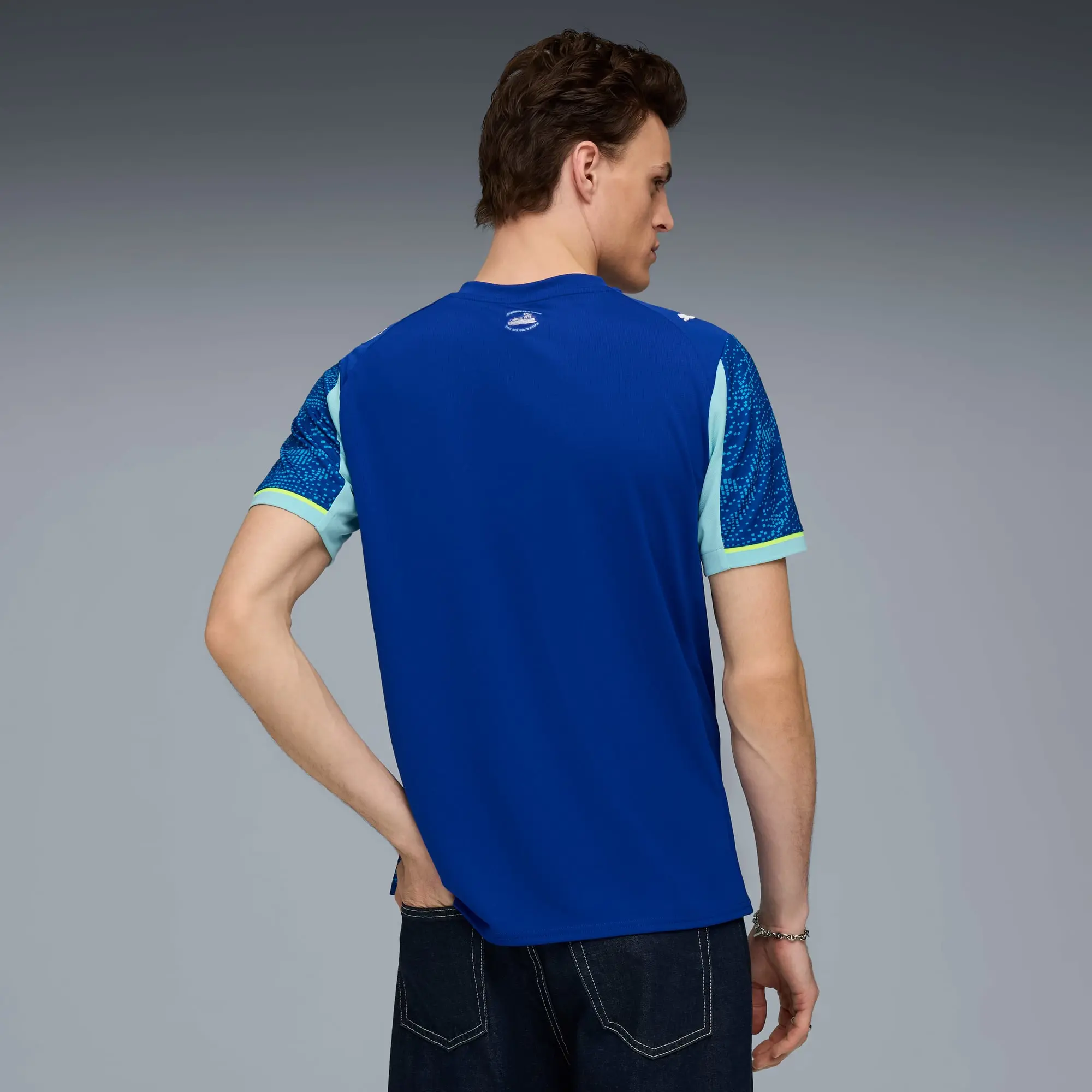 PUMA Olympique Marseille 25/26 Third Jersey Men, Vivid Blue/Azure, size 3XL