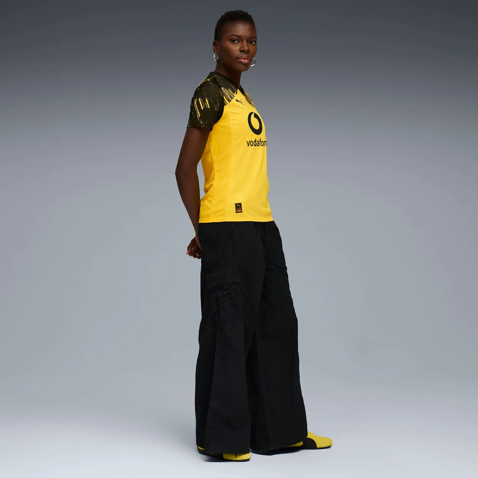 PUMA Borussia Dortmund 25/26 Home Jersey Women, Faster Yellow/Black, size Large