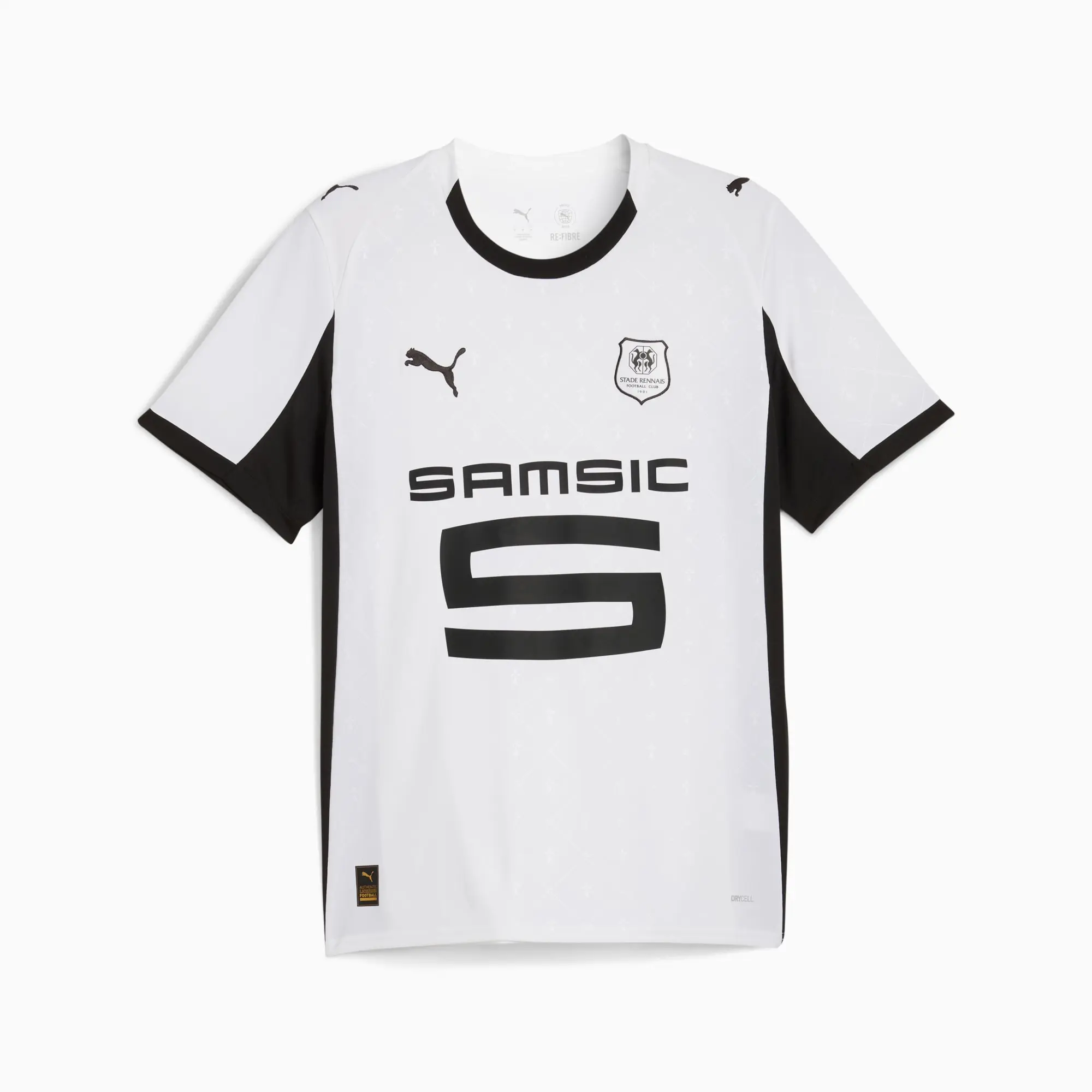 PUMA Stade Rennais FC 25/26 Away Jersey Men, White/Black, size 3XL