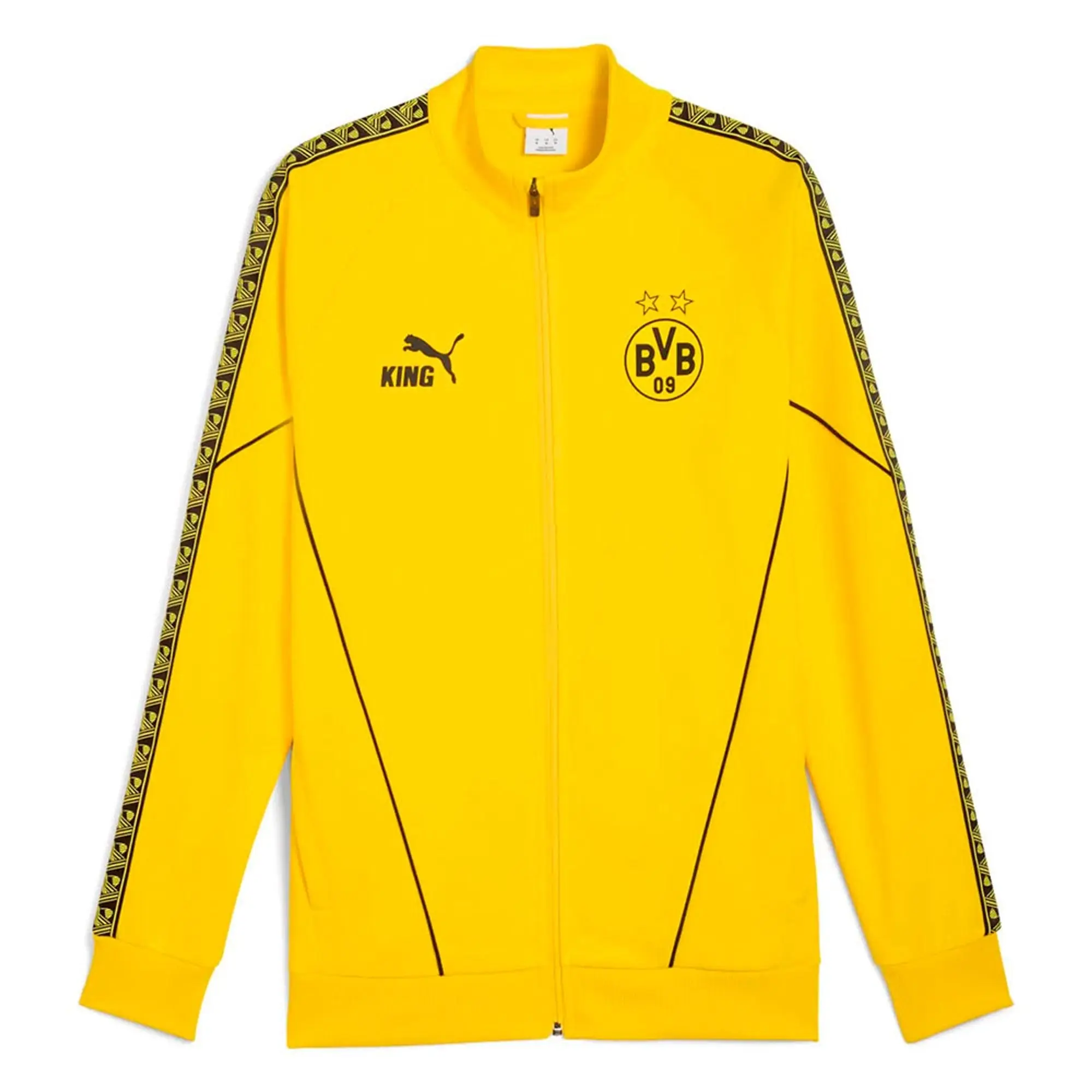 PUMA Borussia Dortmund King Anthem Jacket Men, Faster Yellow/Black, size 3XL
