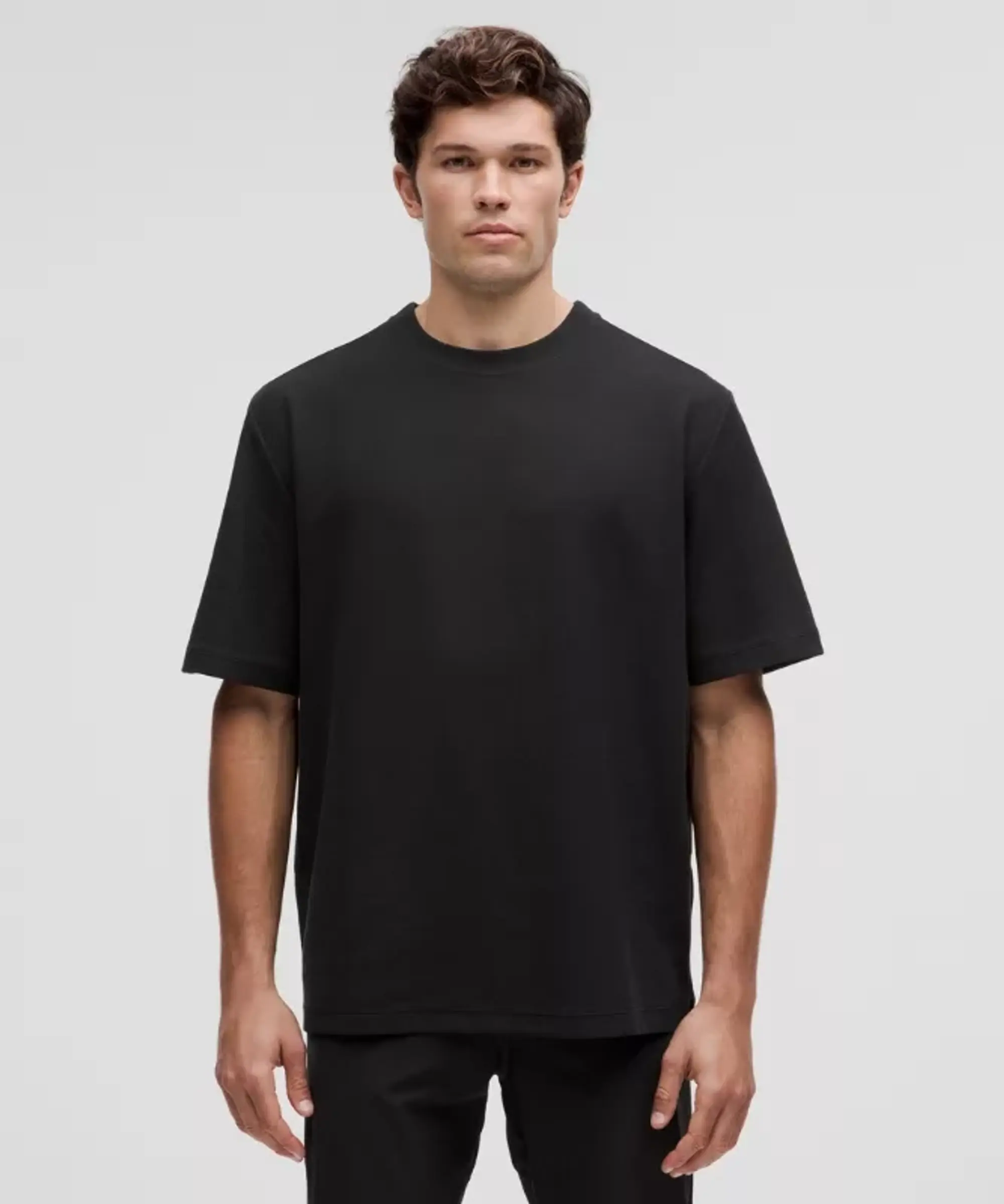 lululemon – Men's Heavyweight Textured Short-Sleeve Shirt – Color Black – Size L
