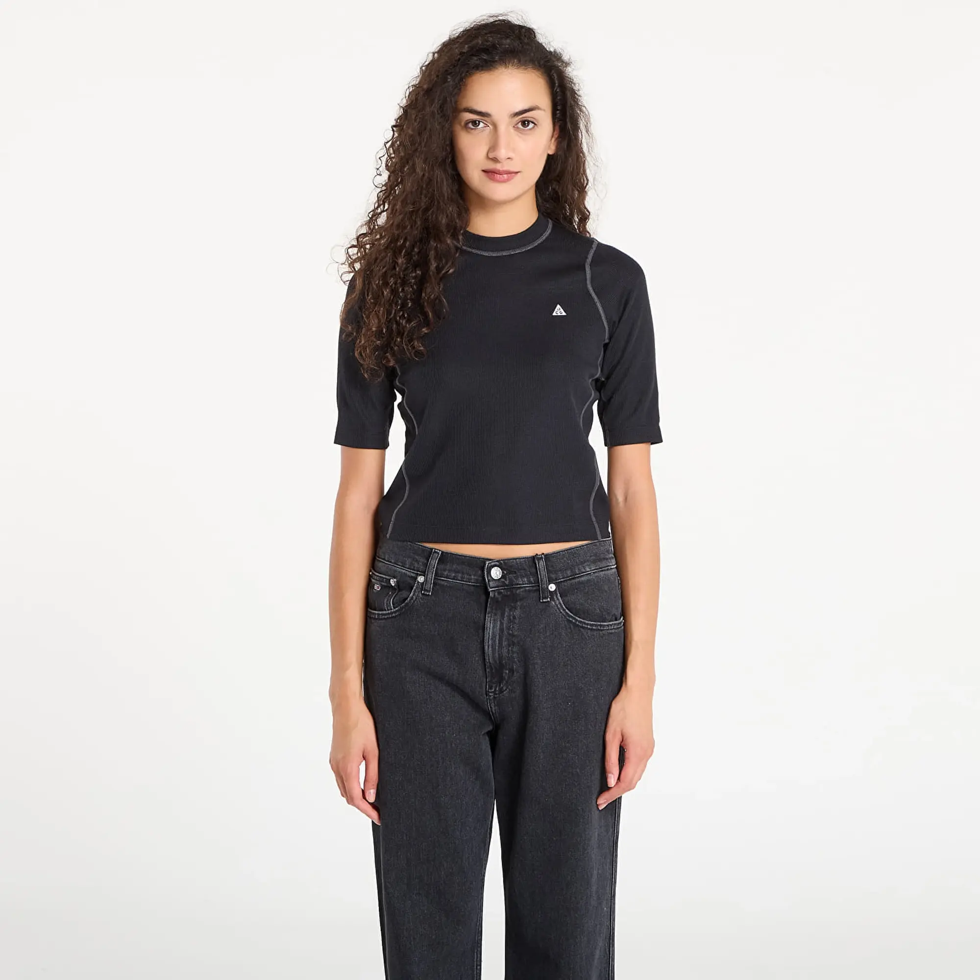 Top Nike Acg "Chinati" Women's Dri-Fit Adv Uv Protection Base Layer Black/ Anthracite/ Anthracite/ Summit White L