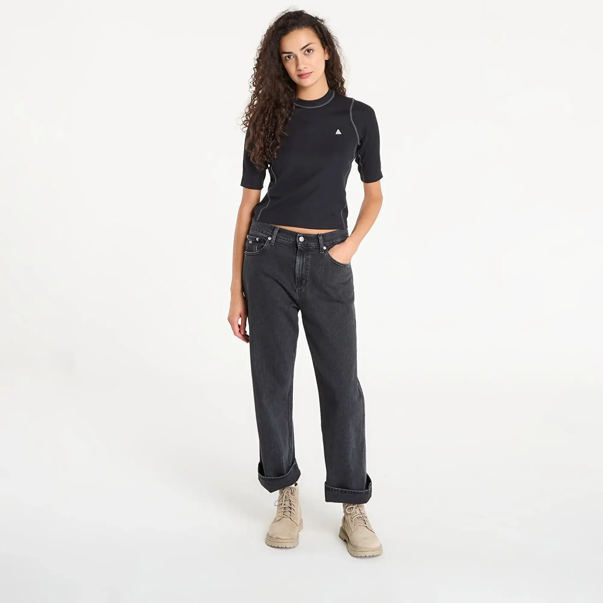 Top Nike Acg "Chinati" Women's Dri-Fit Adv Uv Protection Base Layer Black/ Anthracite/ Anthracite/ Summit White L