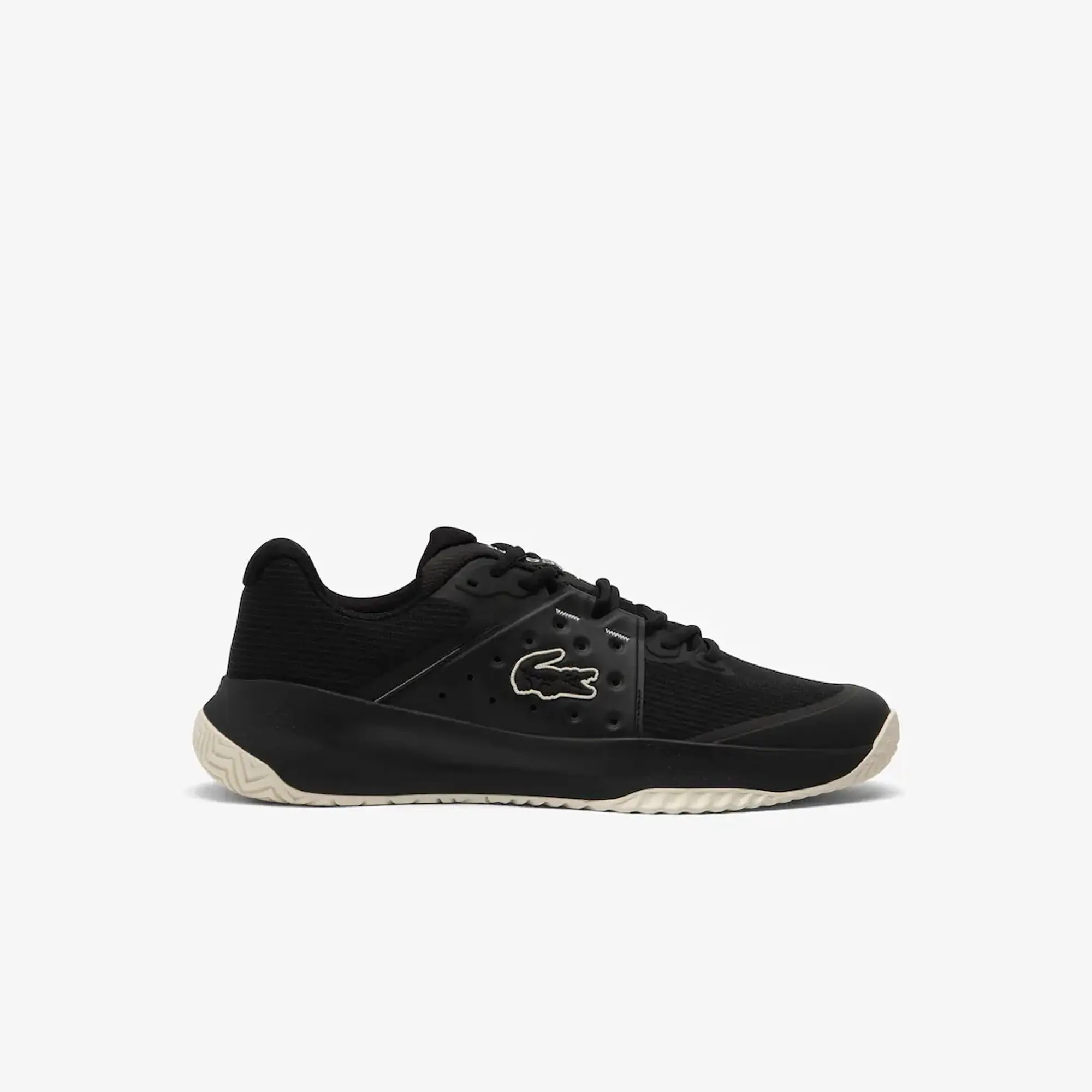 Lacoste Men's Power Serve Padel Shoes - Black & Off White