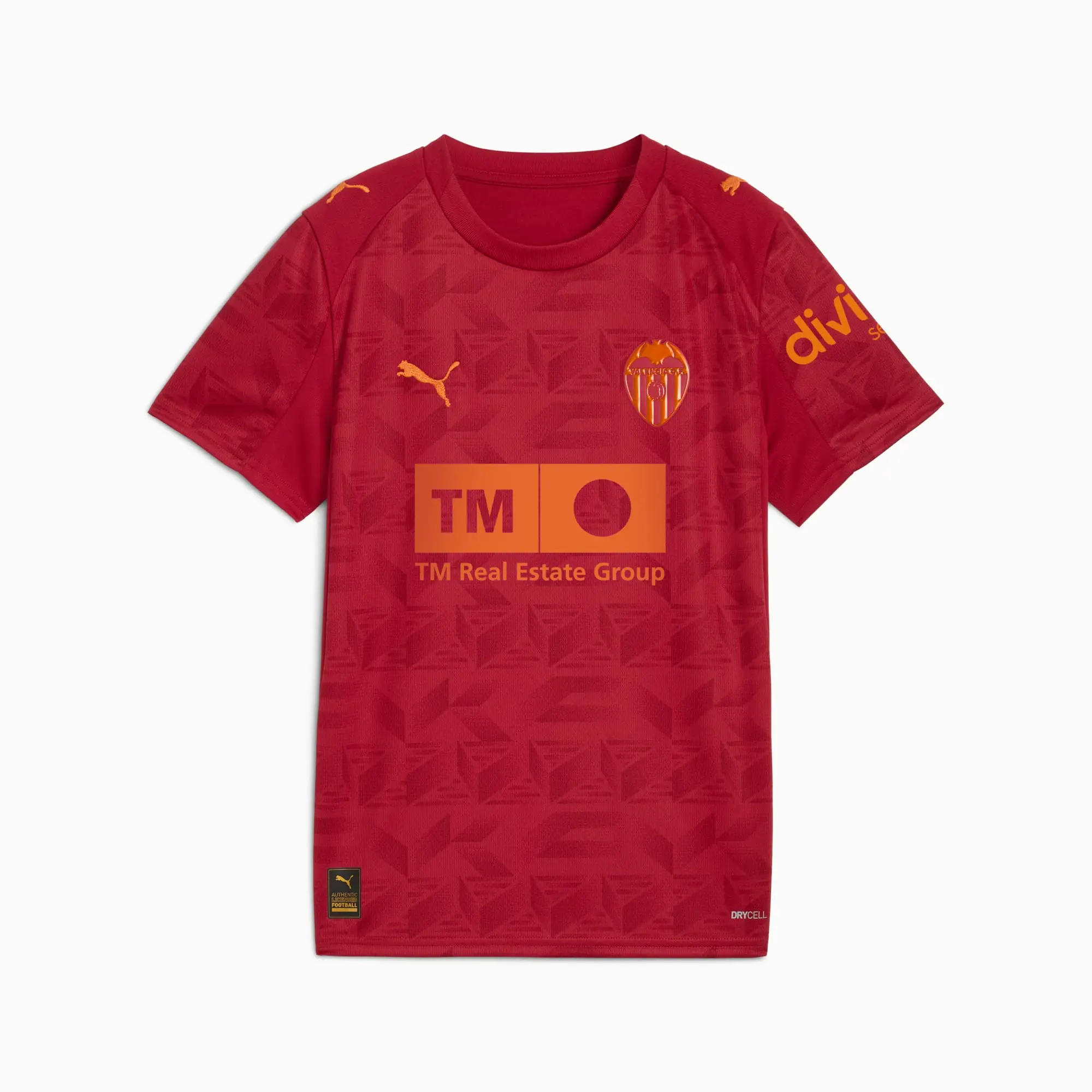 PUMA Valencia CF 25/26 Away Jersey Youth, Dark Crimson/Dark Earth, size 11-12 Youth
