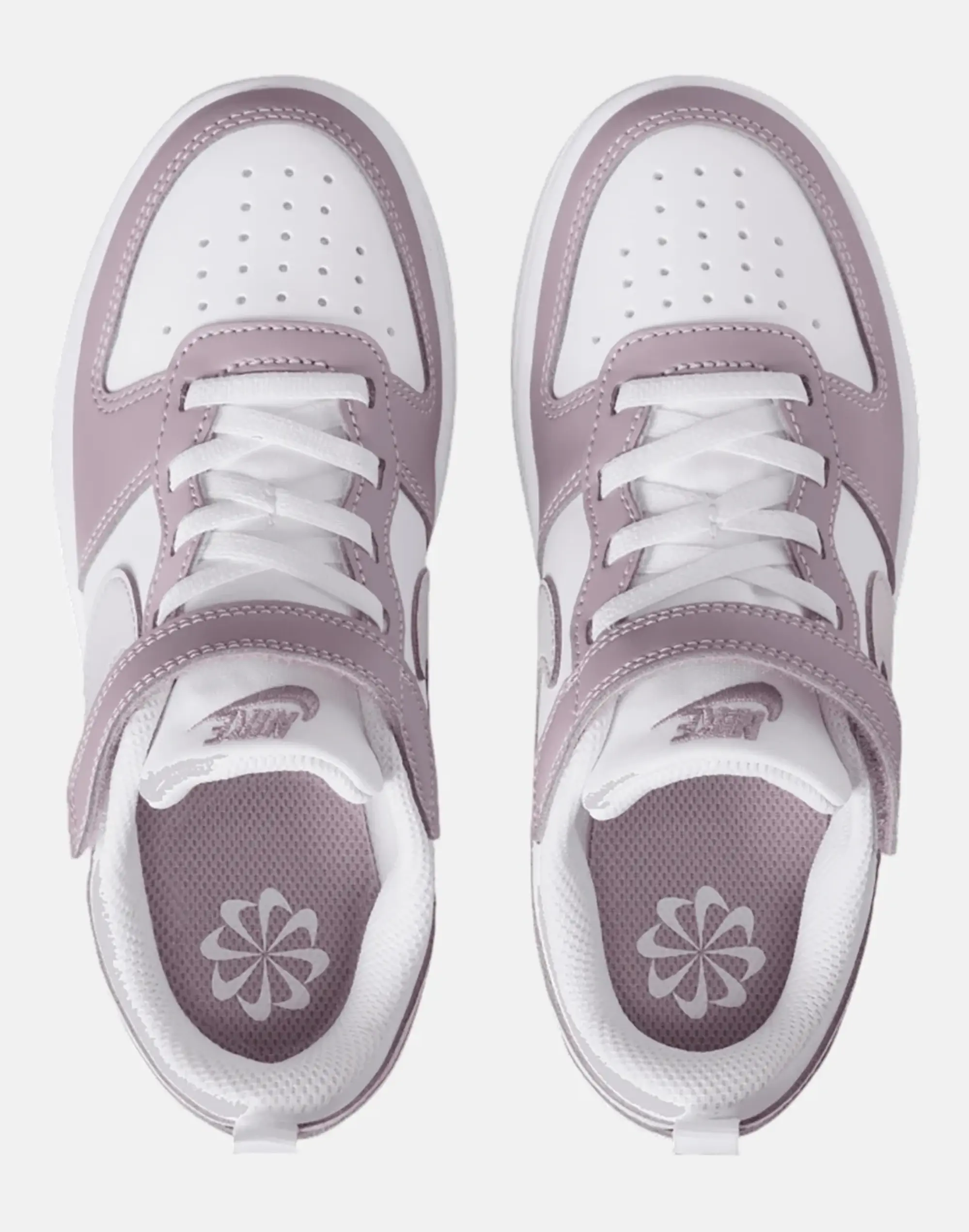 Nike Younger Kids Court Borough Low Recraft Trainers in Pink/White 