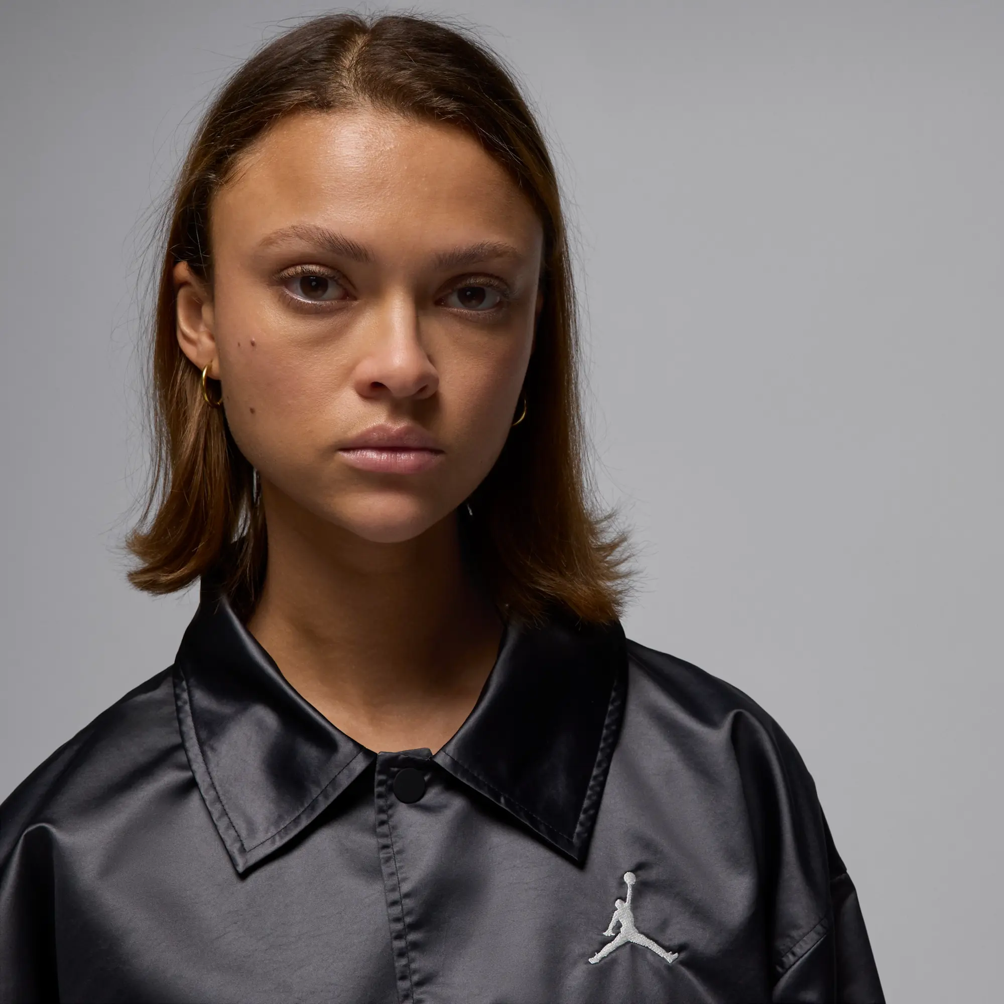 Nike Jordan Women's Coaches' Jacket - Black - Polyester