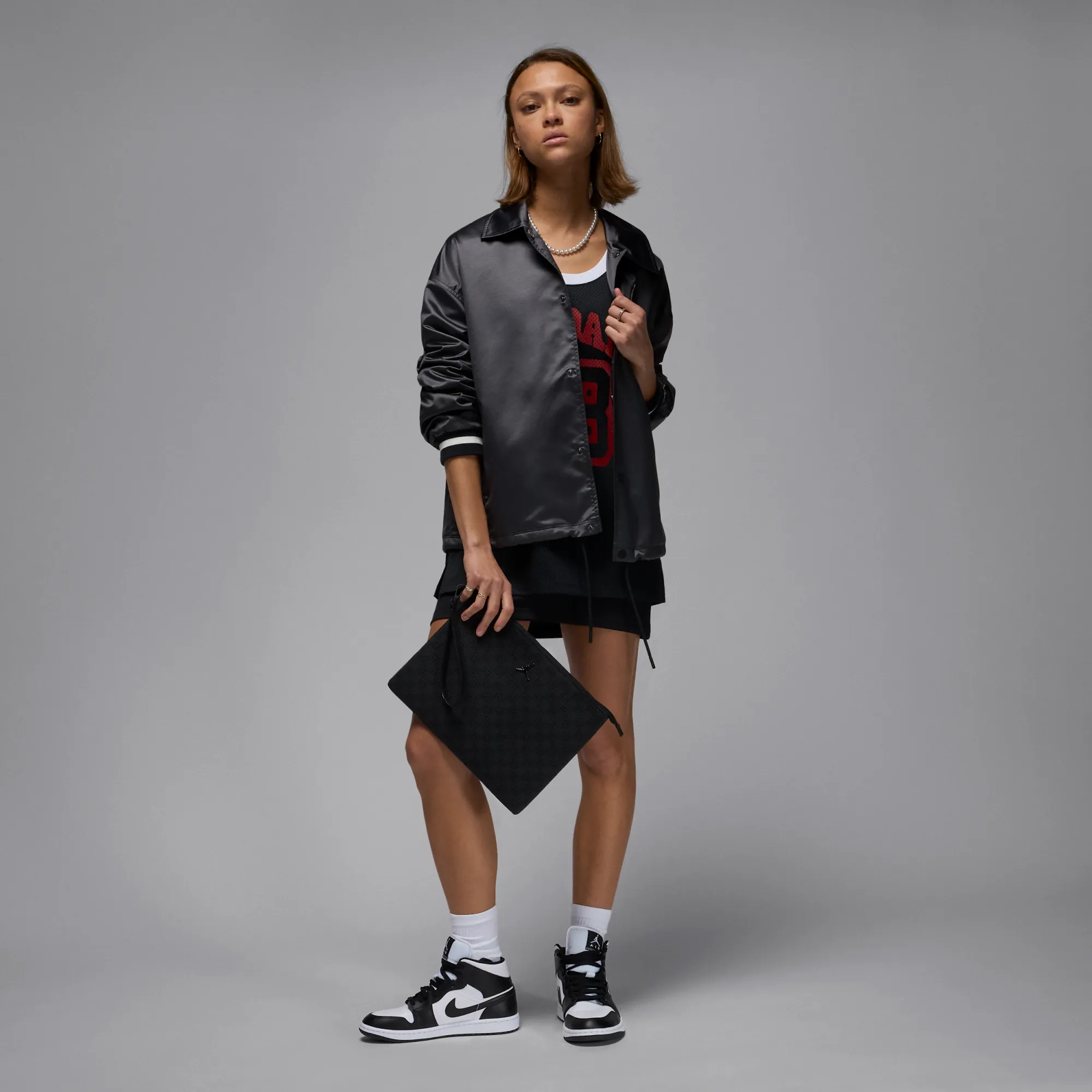 Nike Jordan Women's Coaches' Jacket - Black - Polyester | HJ0087