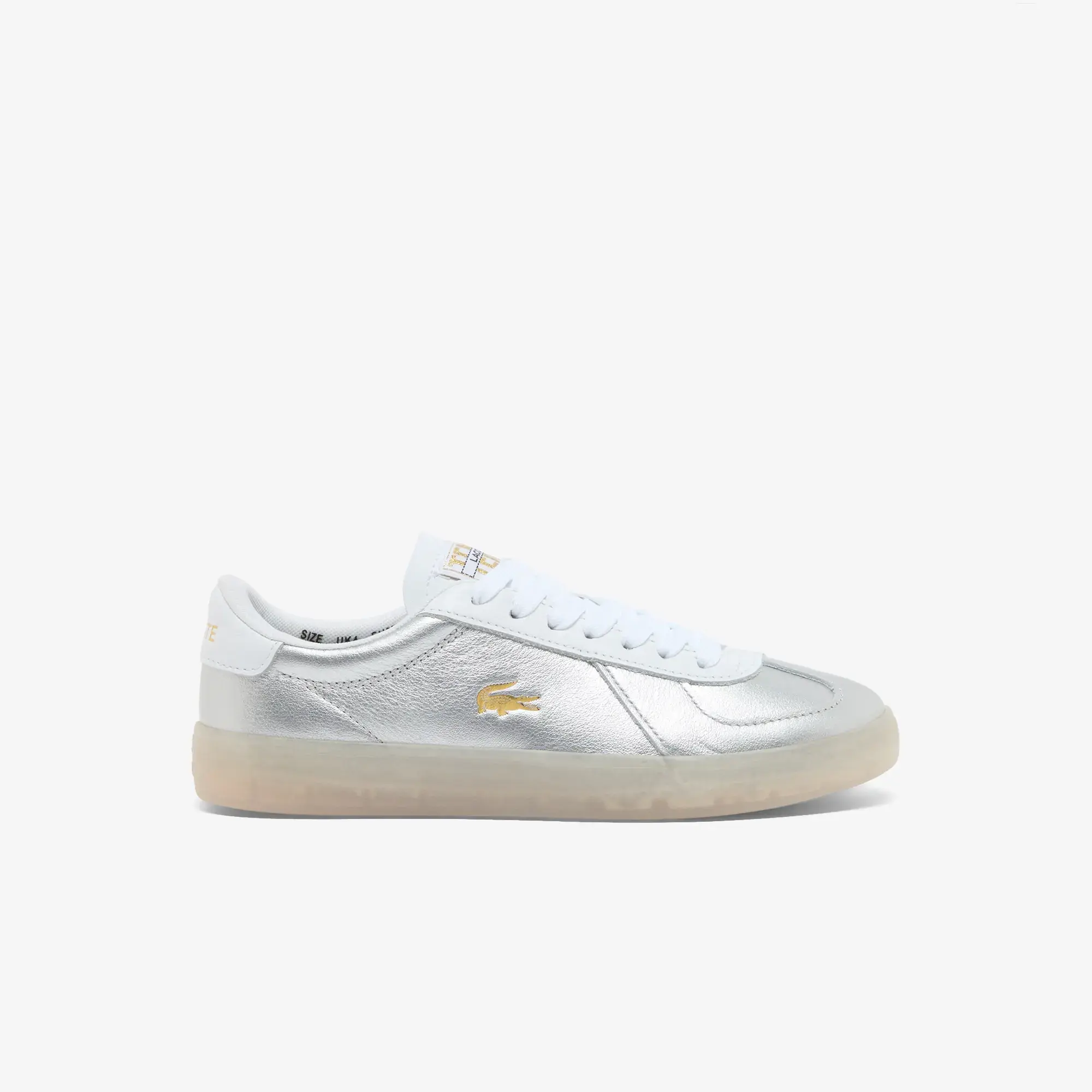 Lacoste Women’s Baseshot Pro Leather Sneakers - Silver / White