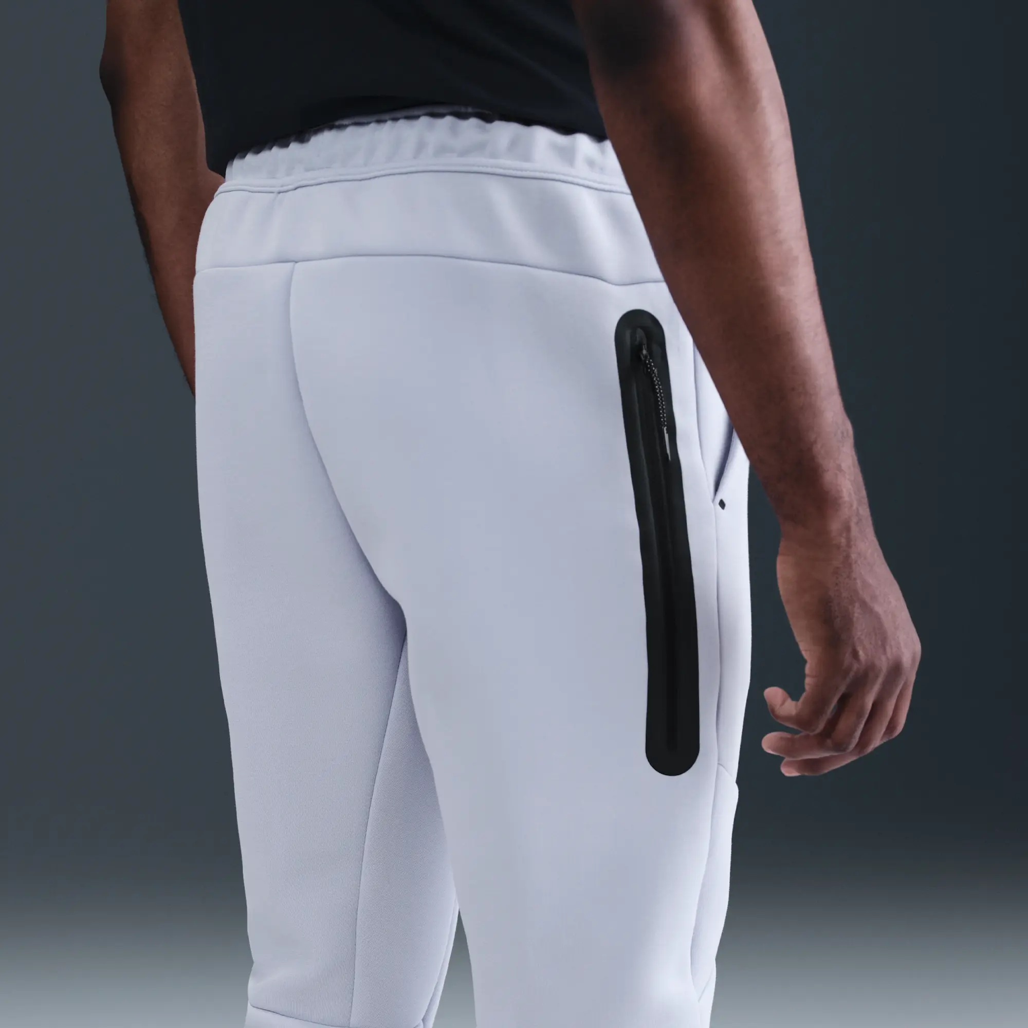 Nike Tech Men's Fleece Joggers - Grey - Cotton/Polyester