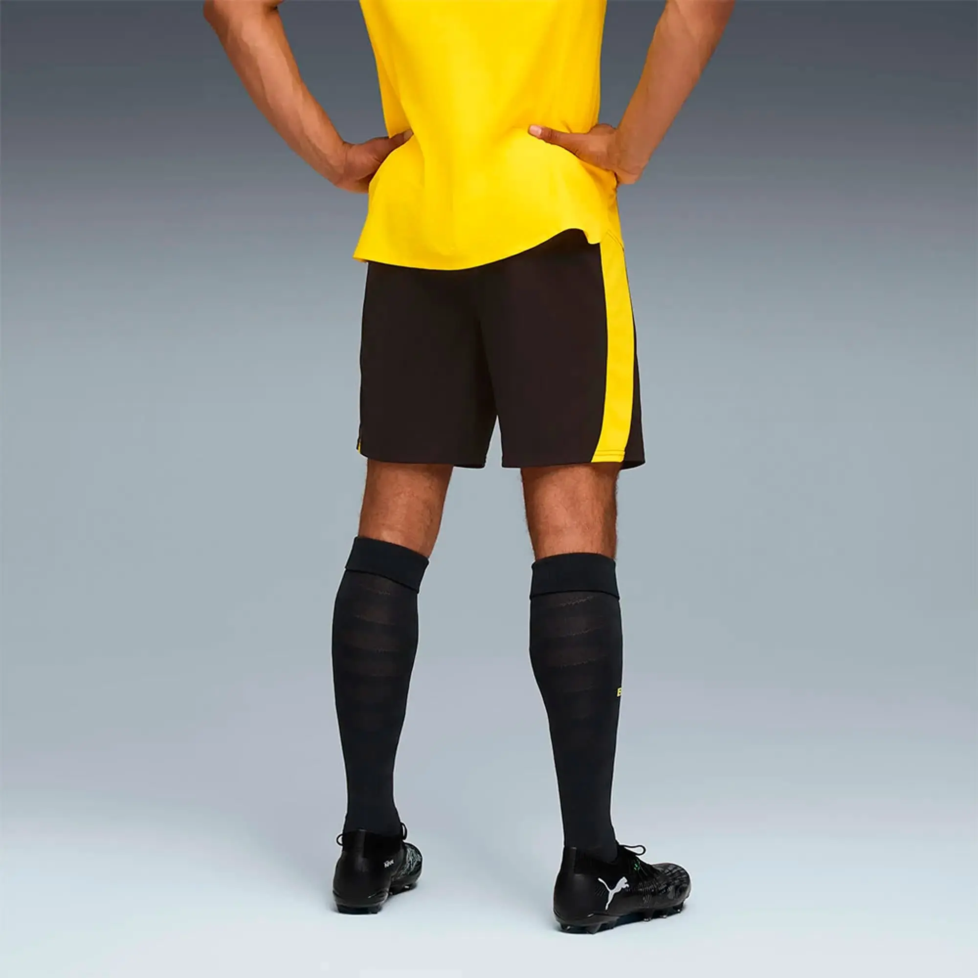 PUMA Borussia Dortmund 25/26 Shorts Men, Black/Faster Yellow