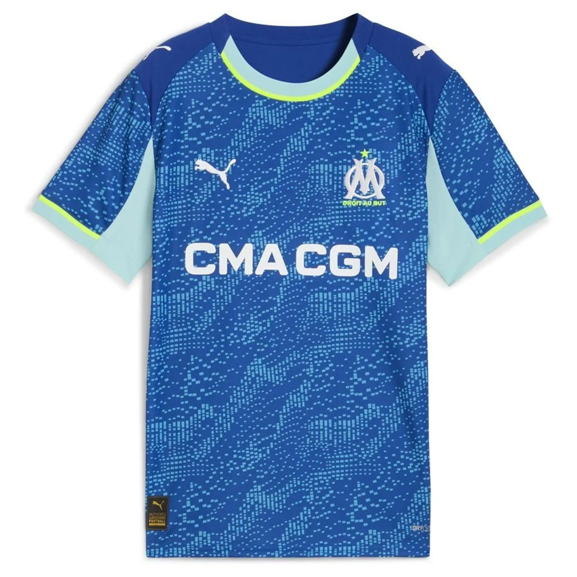 PUMA Olympique Marseille 25/26 Third Jersey Youth, Vivid Blue/Azure