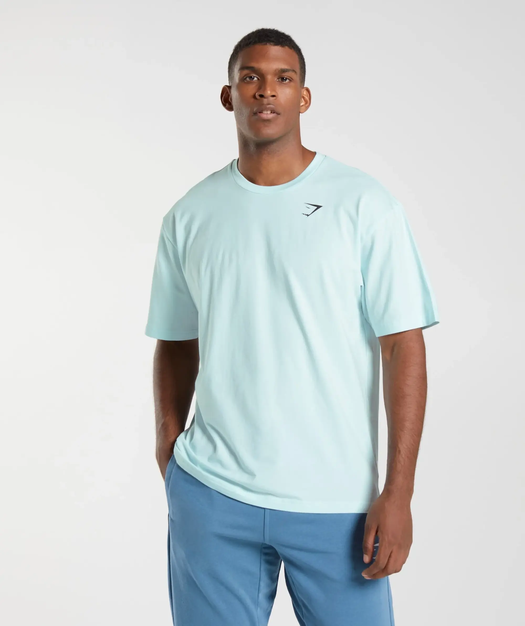  Essential Oversized T-Shirt - Icy Blue