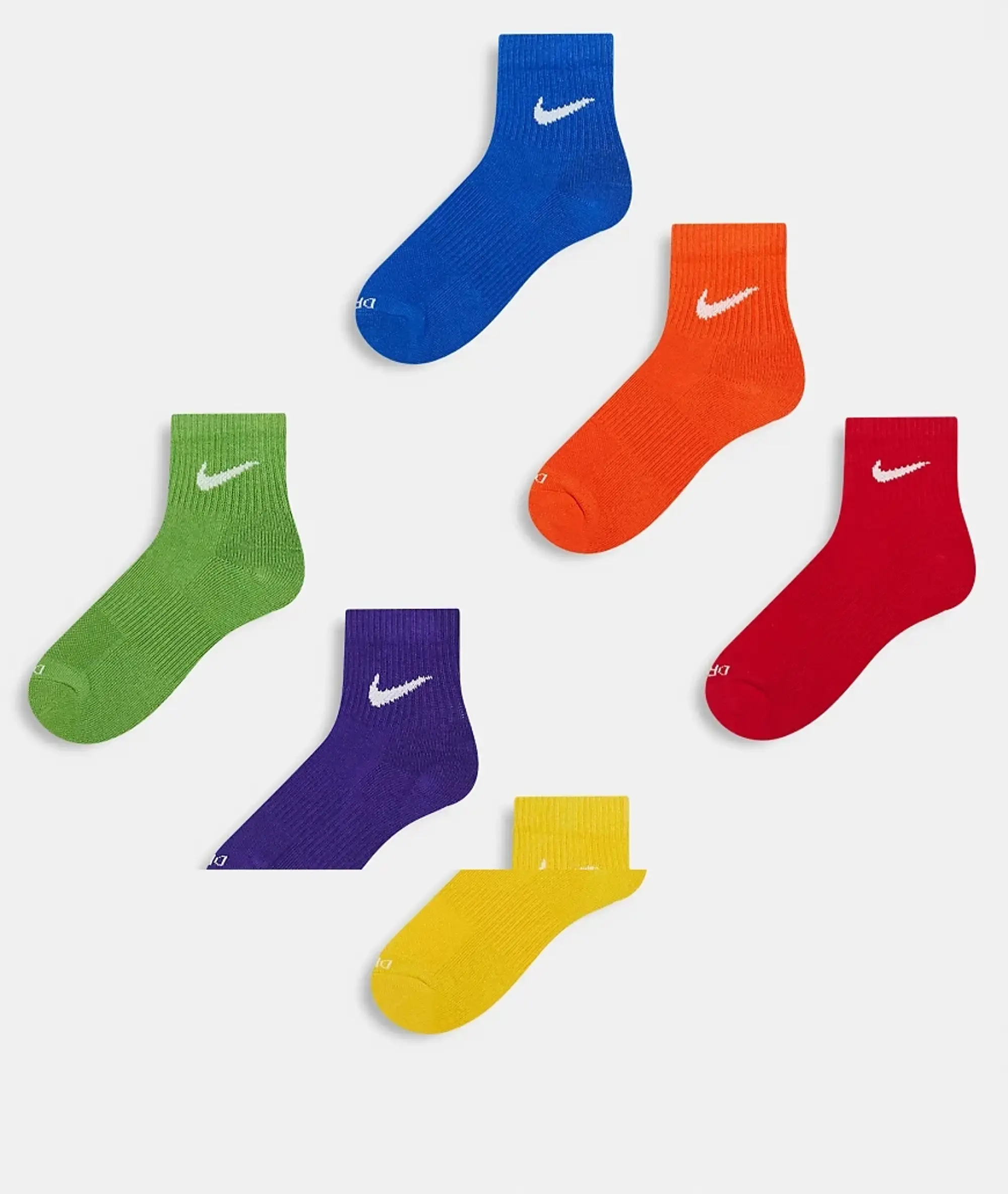Nike Everyday Essential 6 Pack Socks In Multi