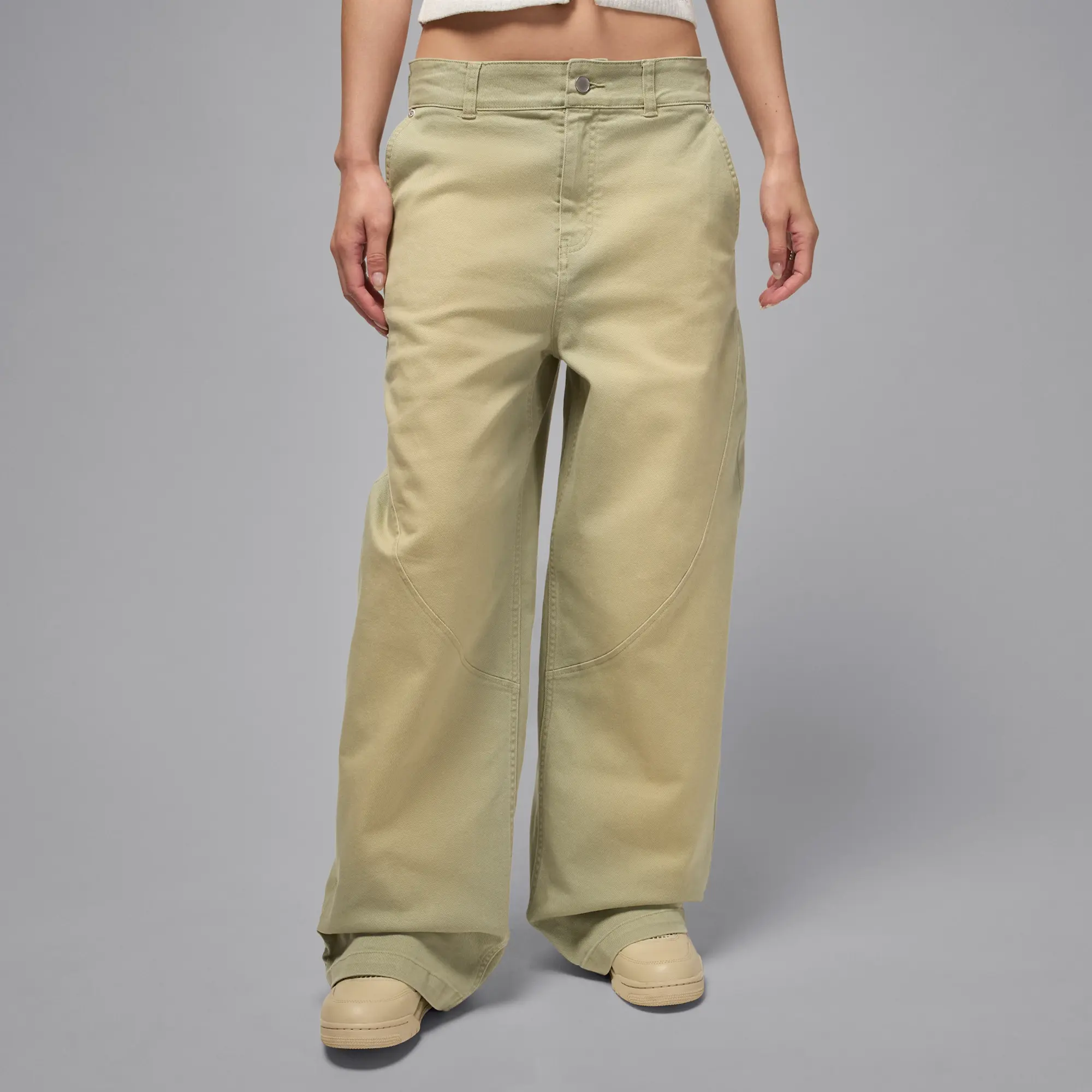 Nike Jordan Flight Women's '91 Wide-Leg Baggy Trousers - Brown