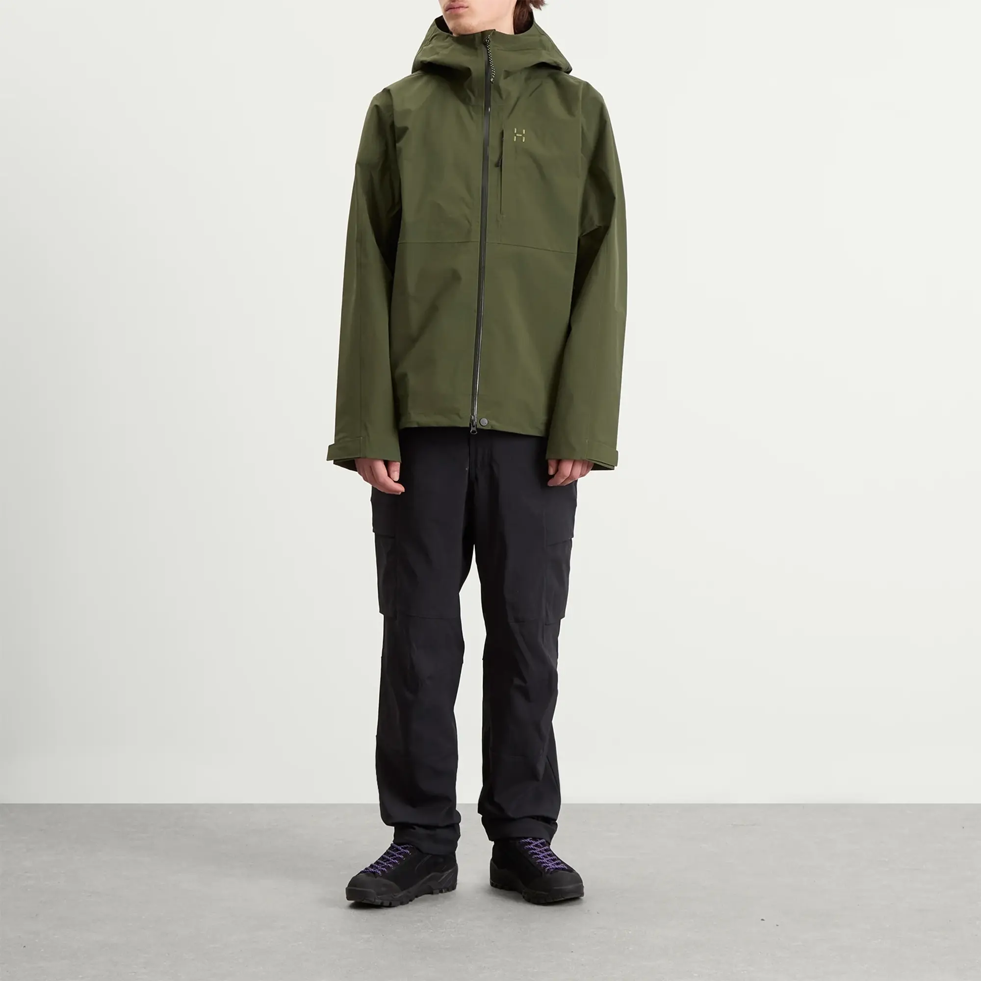 Haglöfs Men's Front Proof II Waterproof Jacket Seaweed Green