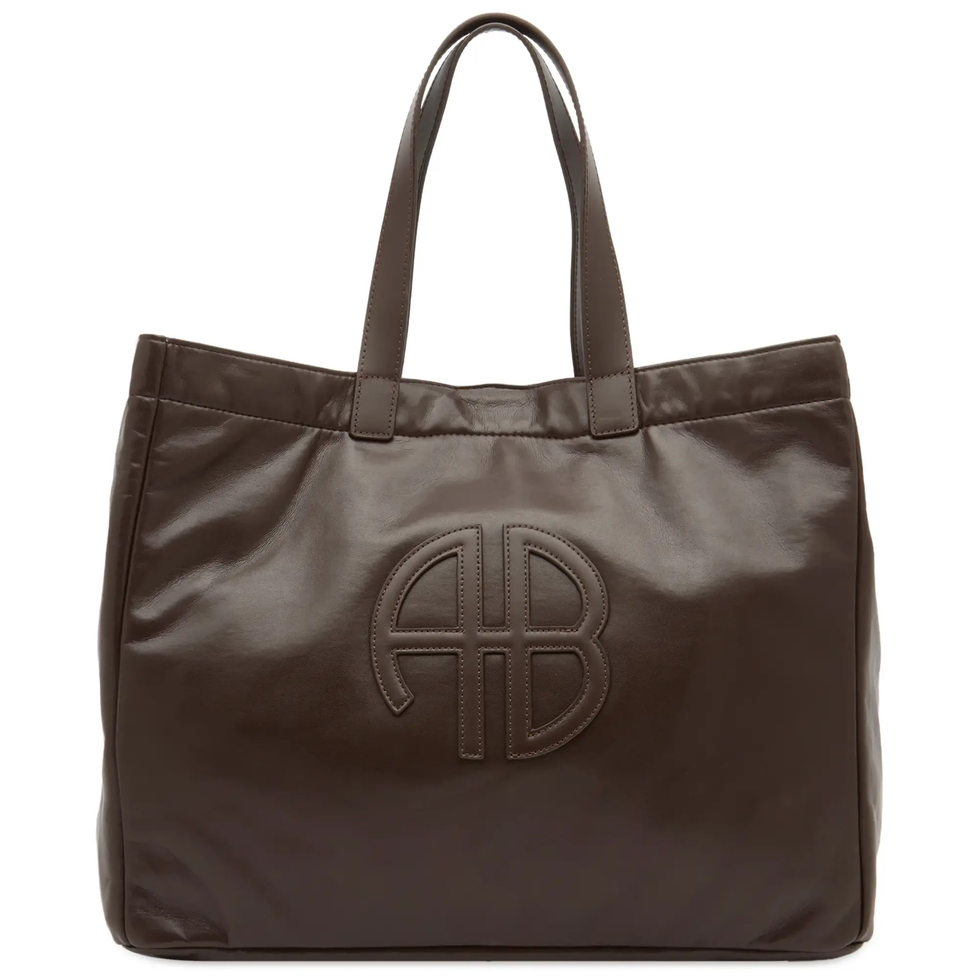 Anine Bing Women's Large Rio Tote Bag Dark Brown