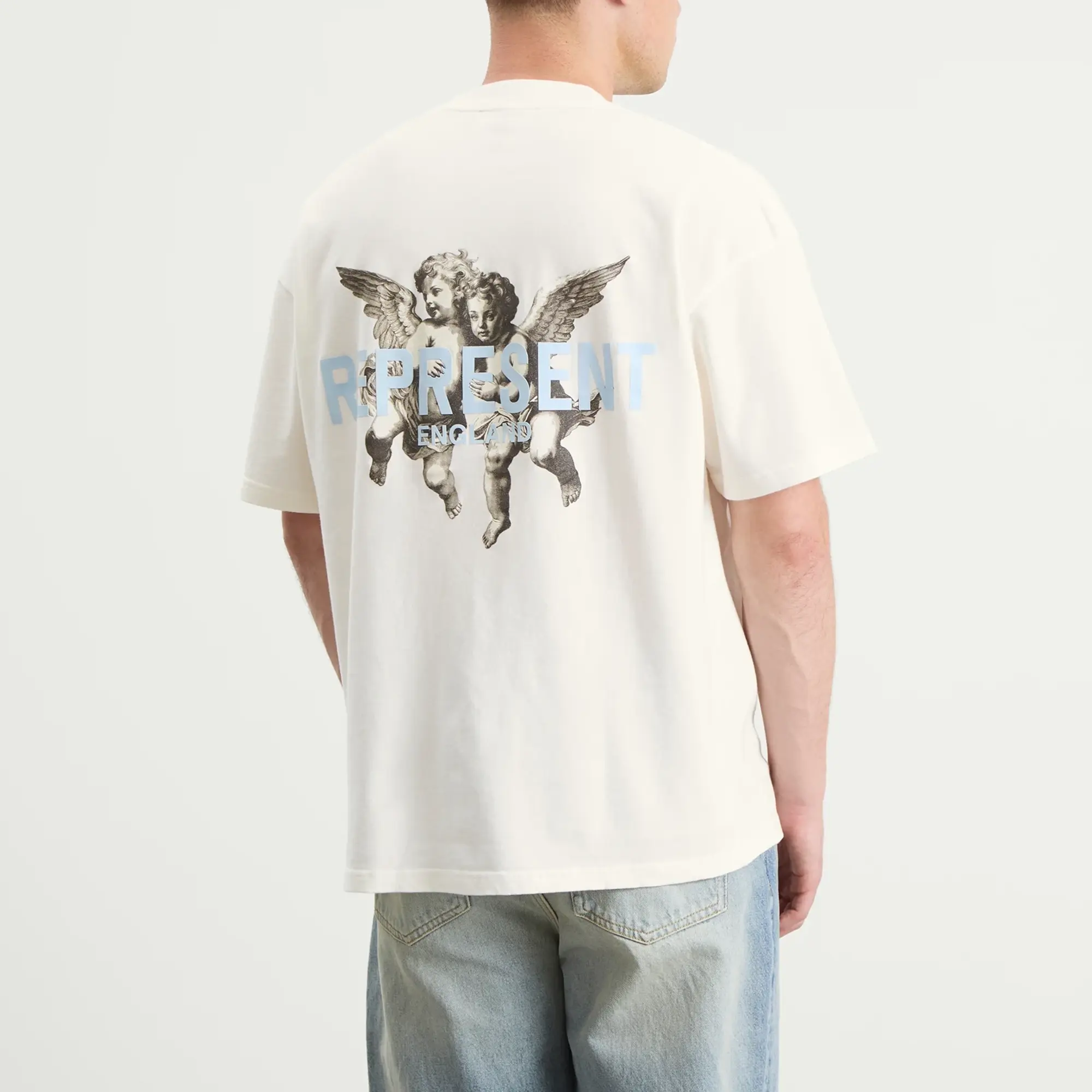 Represent Men's Legacy Cherubs T-Shirt Flat White