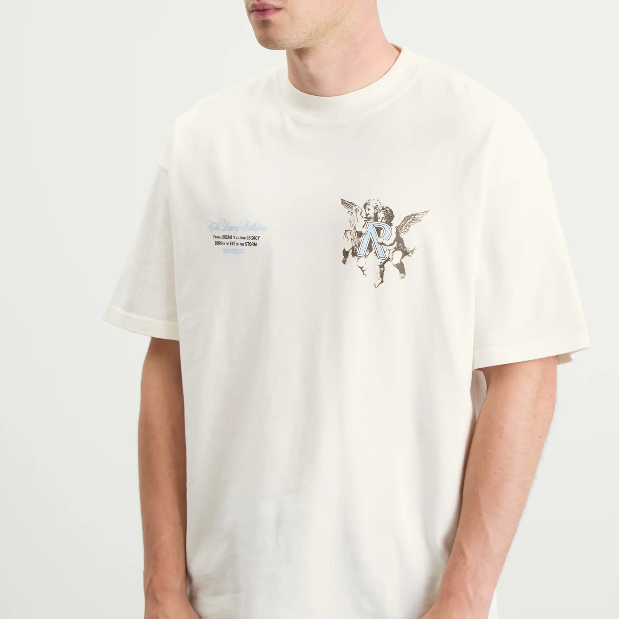 Represent Men's Legacy Cherubs T-Shirt Flat White