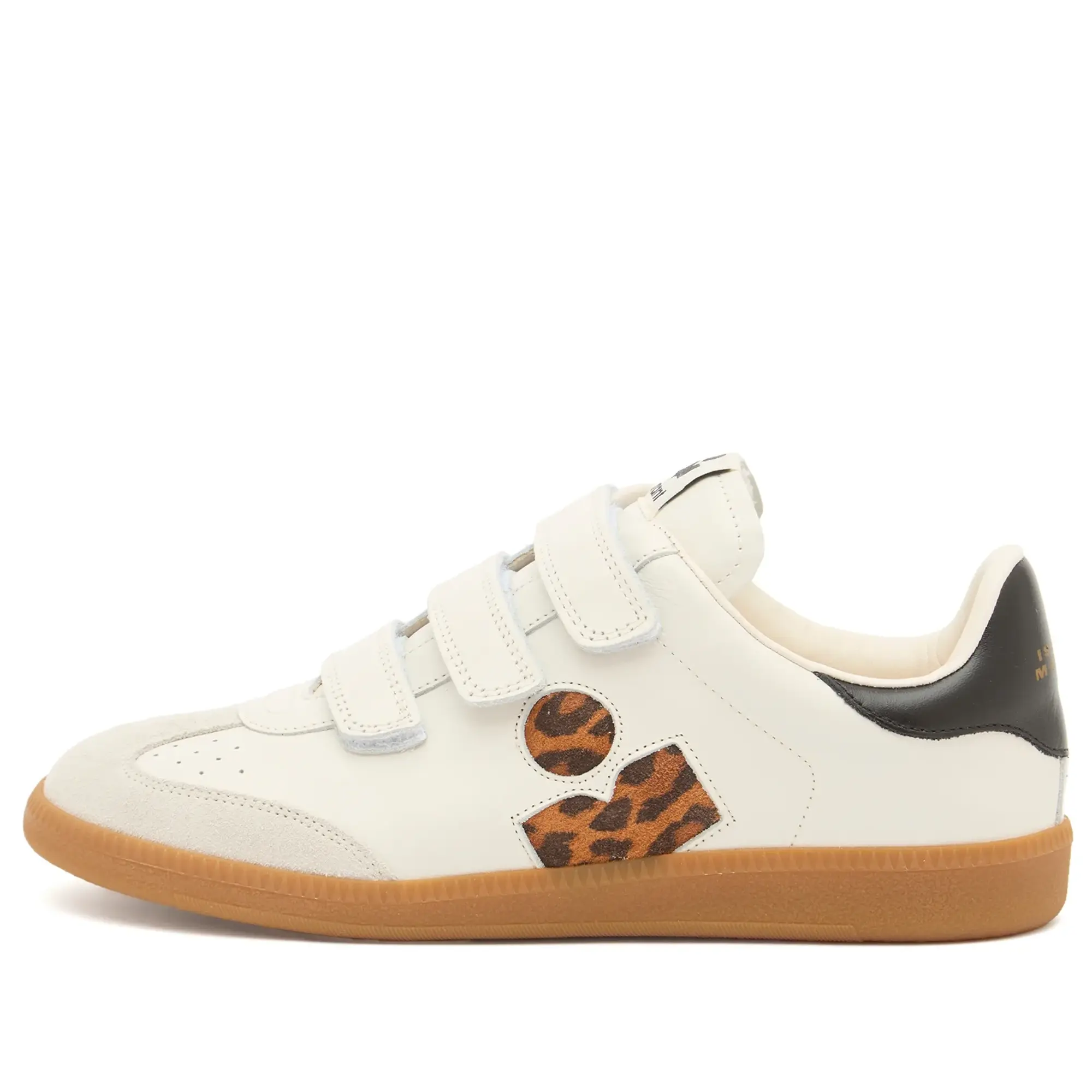 Isabel Marant Women's Beth Velcro Sneaker Ecru/Leopard