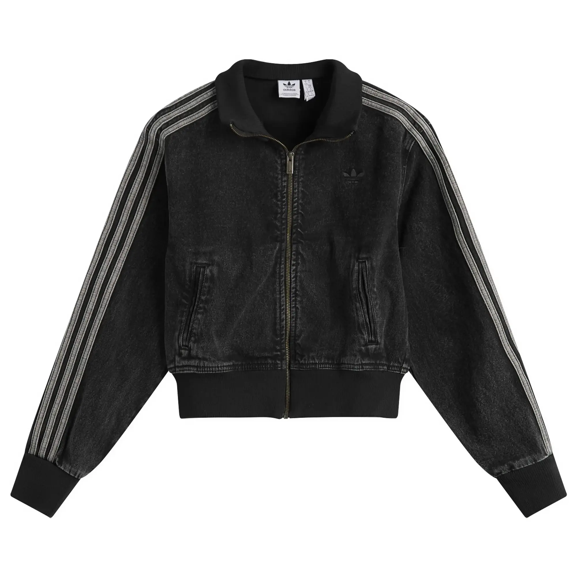 Adidas Women's Adicolor Denim Track Top True Black Denim