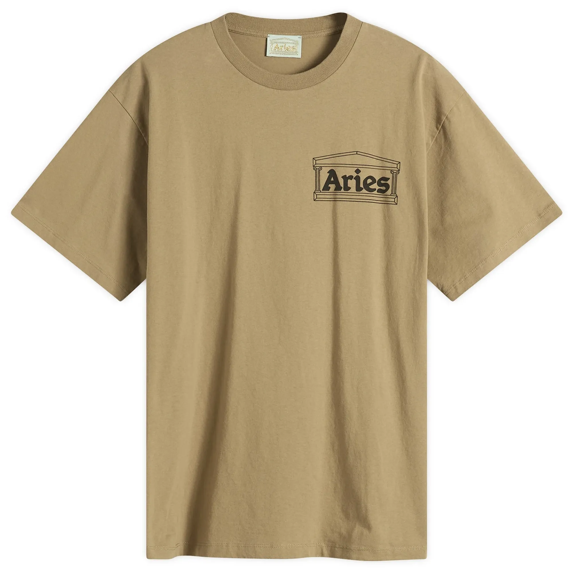 Aries Men's Temple T-Shirt Khaki