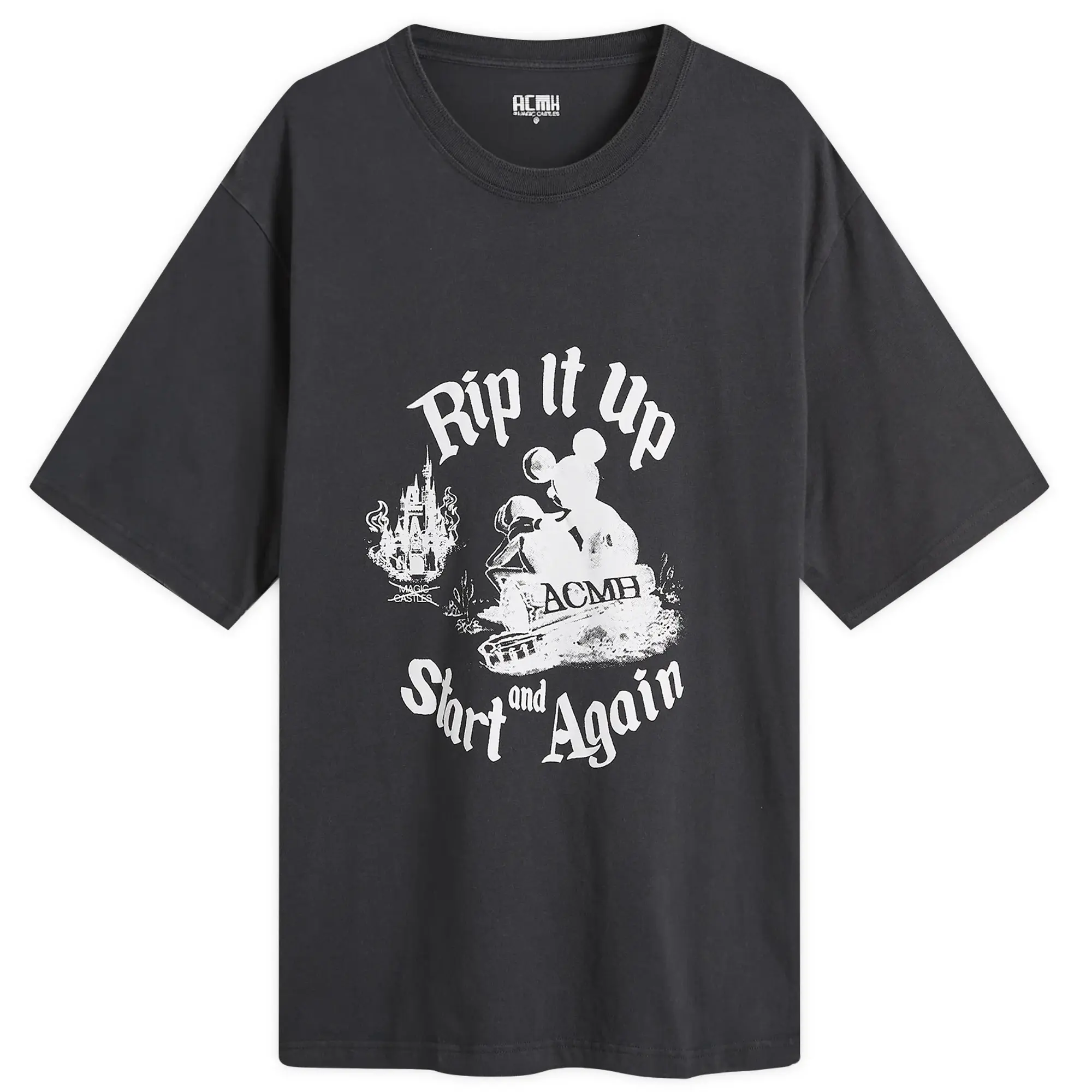 ACMH by Magic Castles Men's Rip It Up T-Shirt Vintage Black