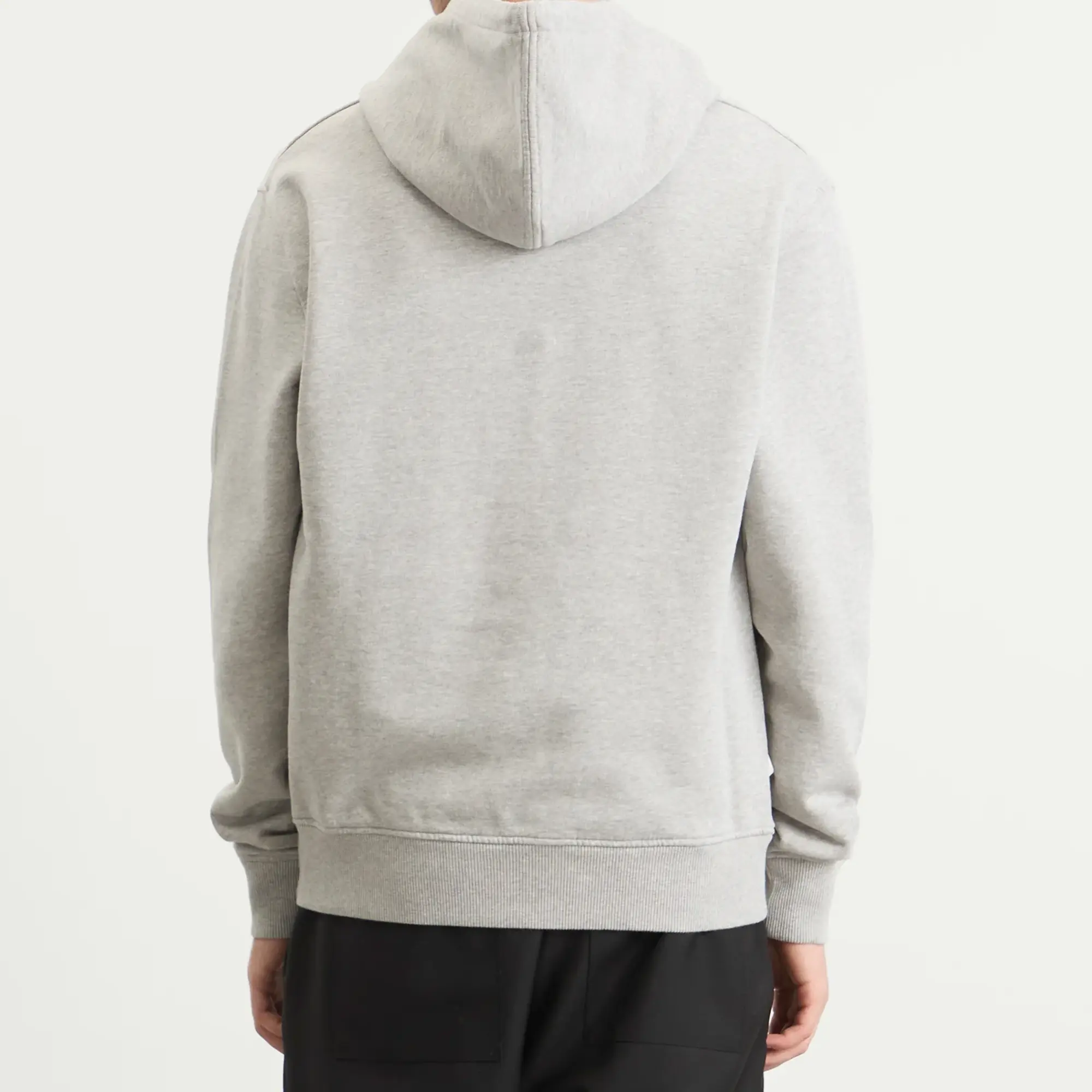 AMI Paris Men's Loopback Light Fleece ADC Hoodie Gris Cendre Chine