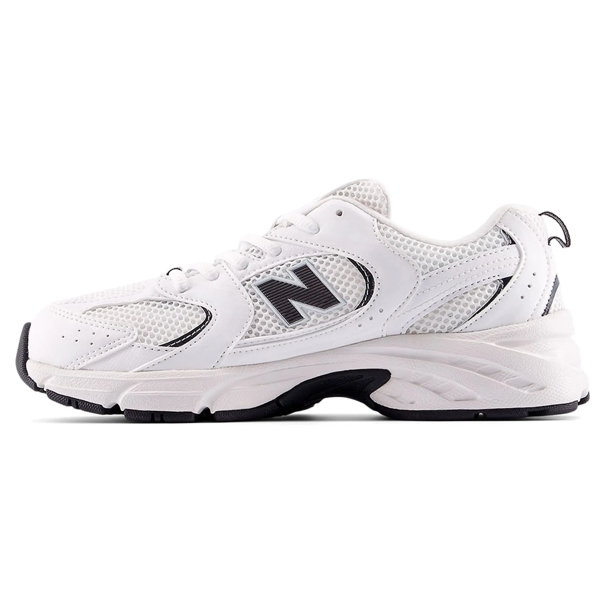 New Balance Kids' 530 LACE in Grey/Black Synthetic
