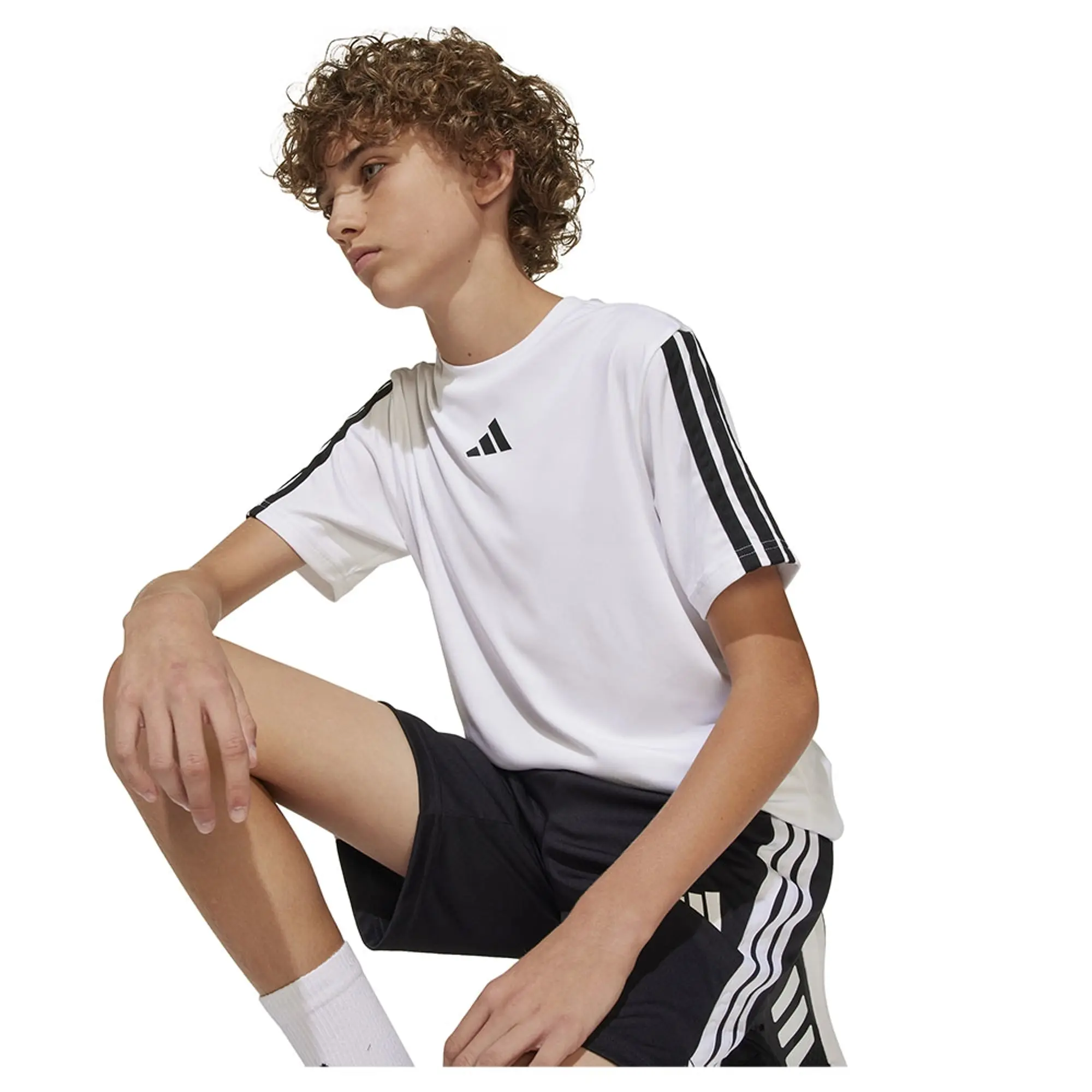 Adidas Train Essentials 3 Stripes Short Sleeve T-shirt
