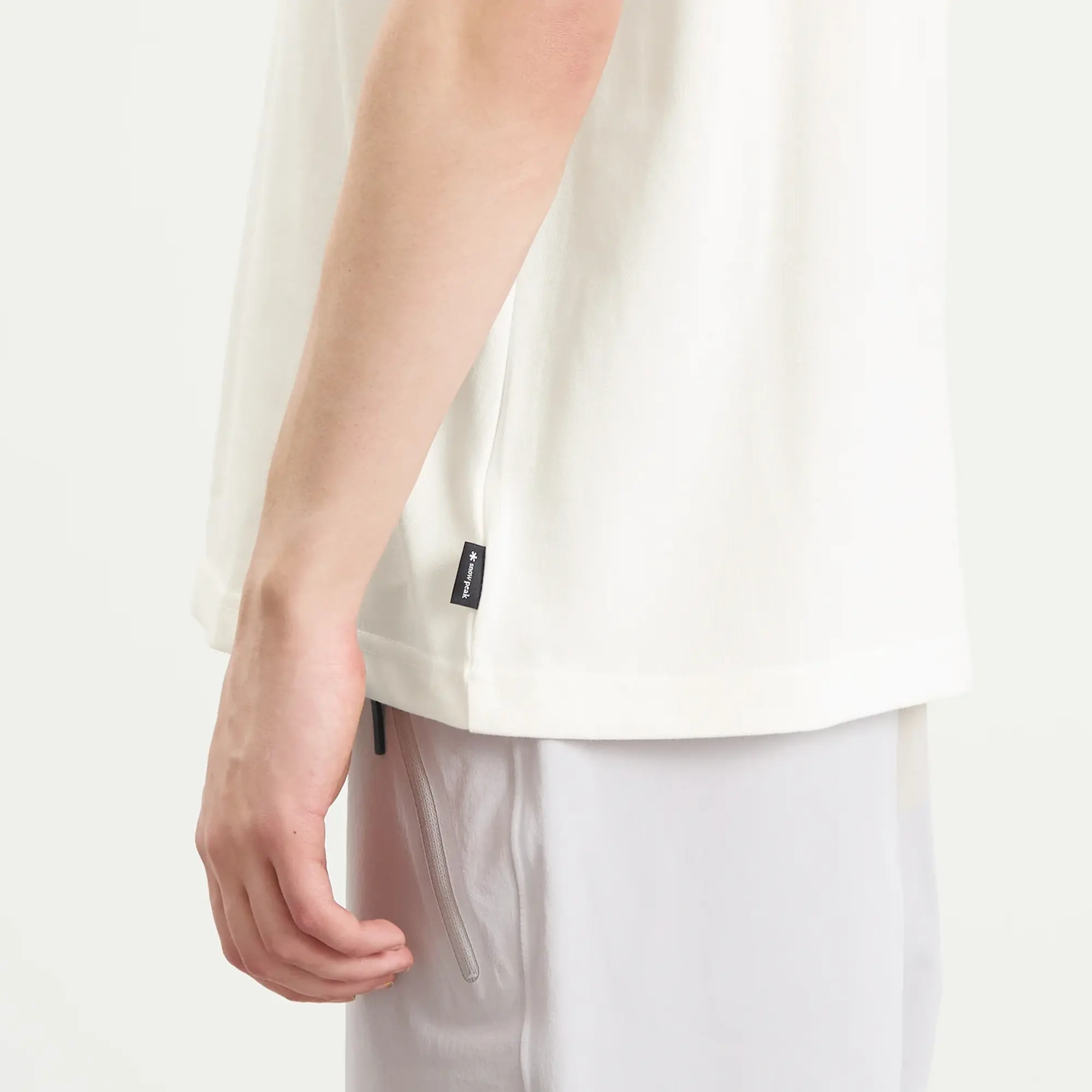 Snow Peak Men's Back Printed Logo T-Shirt Off White