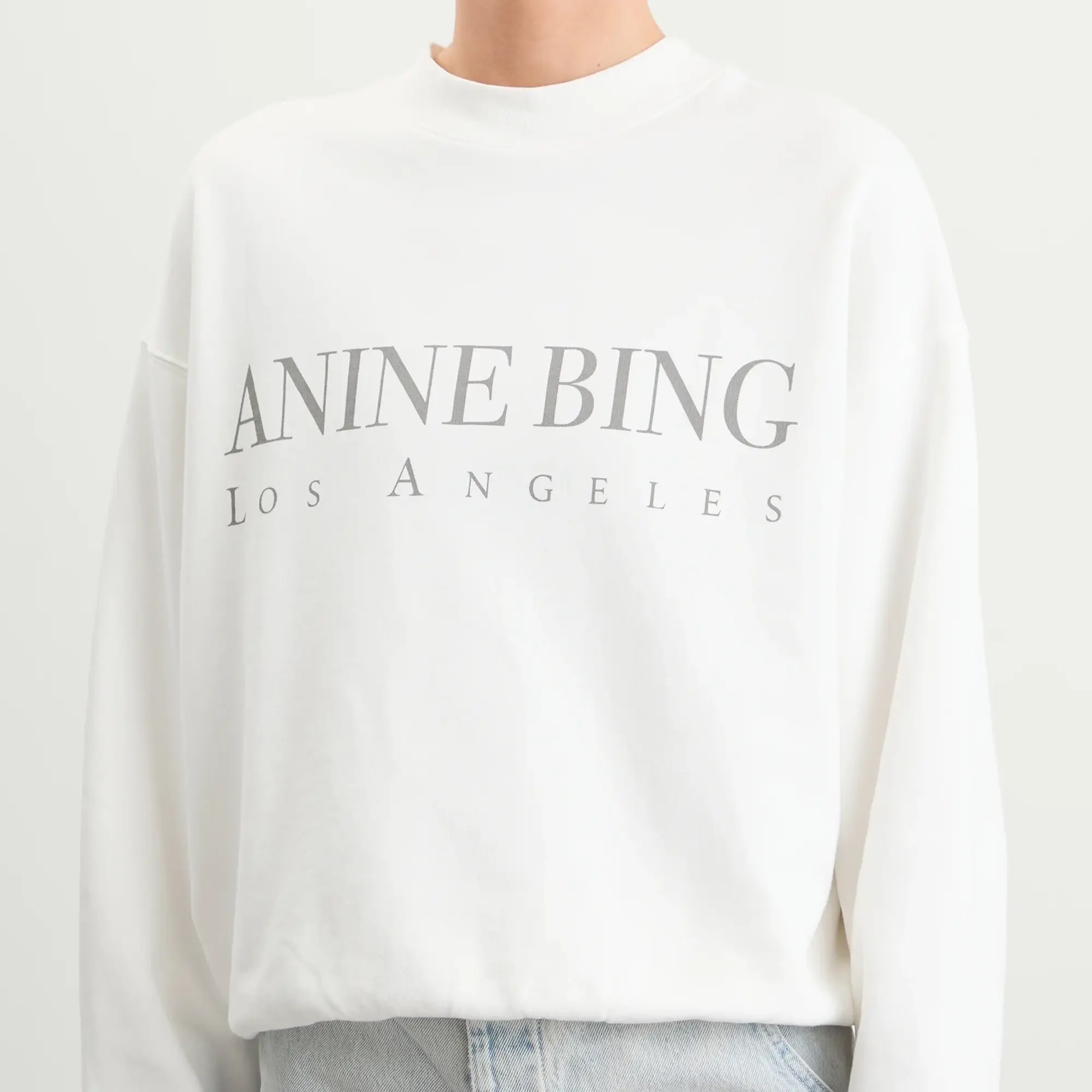 Anine Bing Women's Jaci Los Angeles Sweatshirt Ivory
